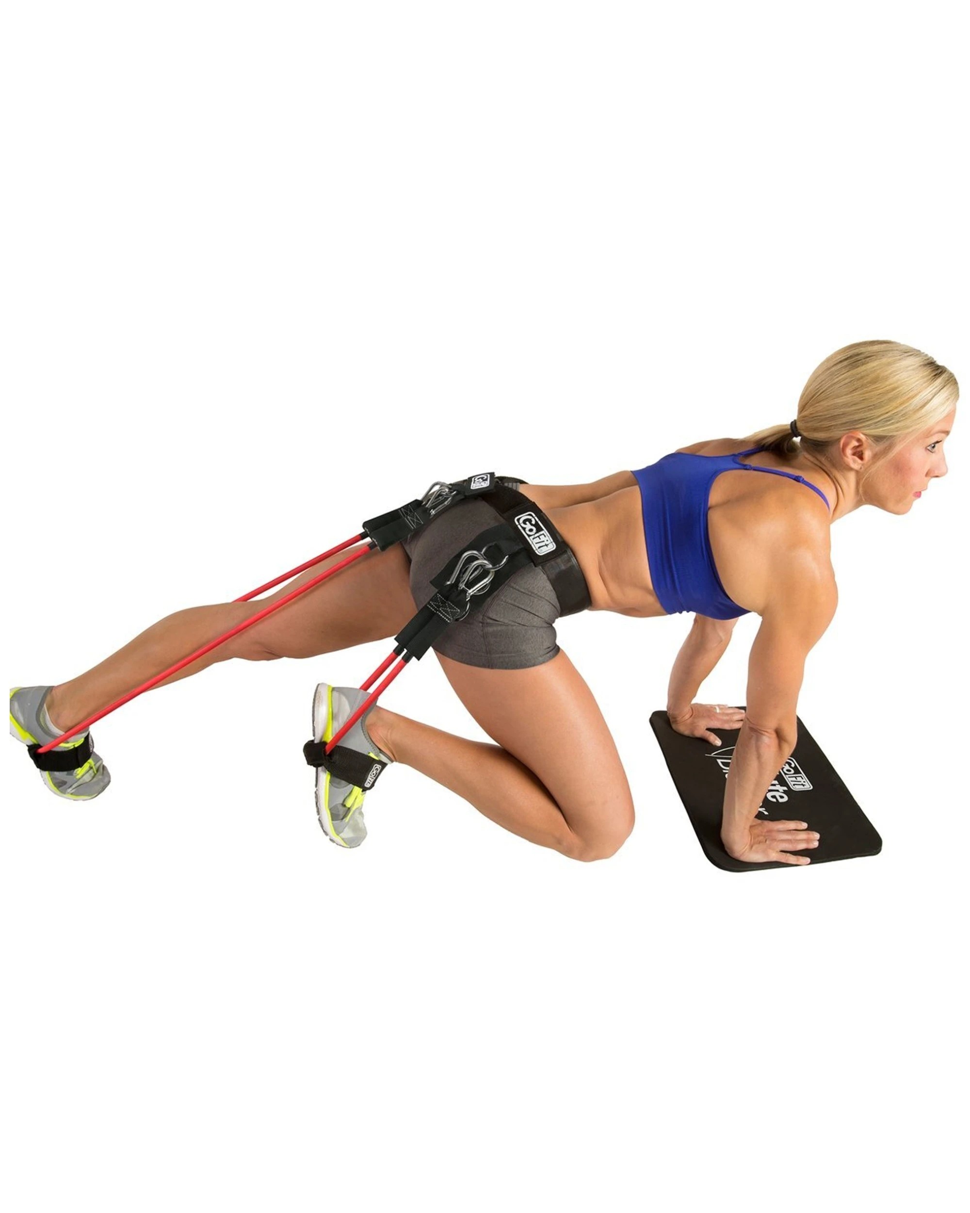 5 GoFit Glute Blaster Belted Tube Resistance Trainer With Workout Guide Set - Multi, 5 of 5