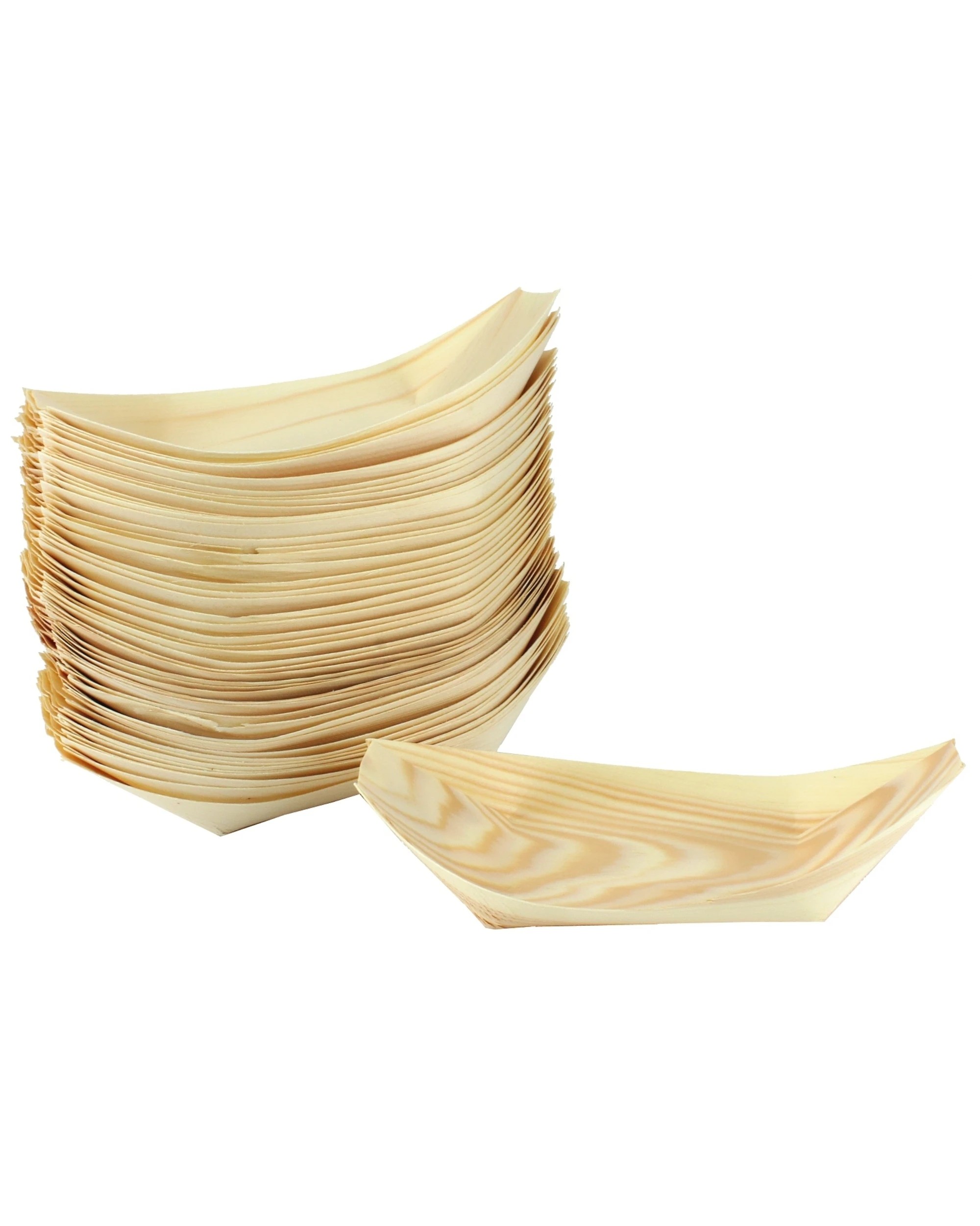 1 Alpen Wooden Boats 17cm x 9cm Pack of 50, 1 of 2