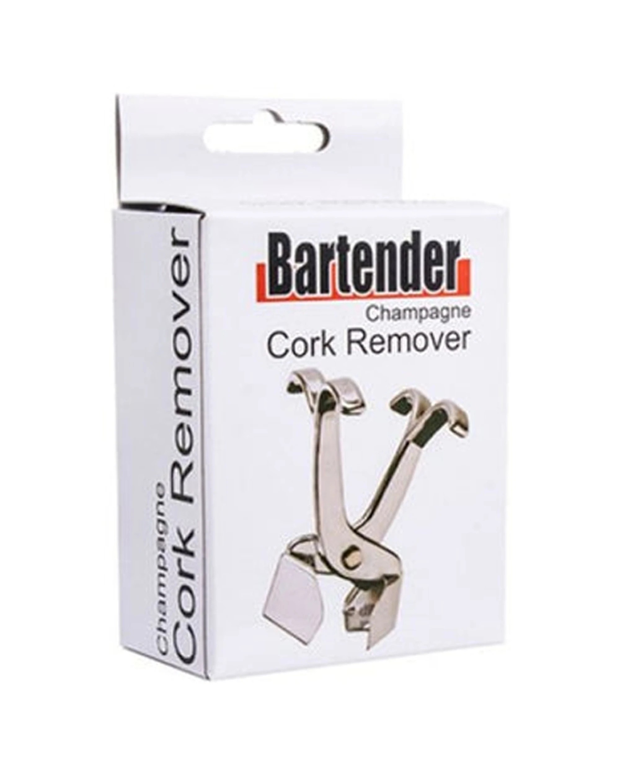 2 Bartender Champagne Cork Remover Metal Bottle Opener Model 7013 - Silver, 2 of 3
