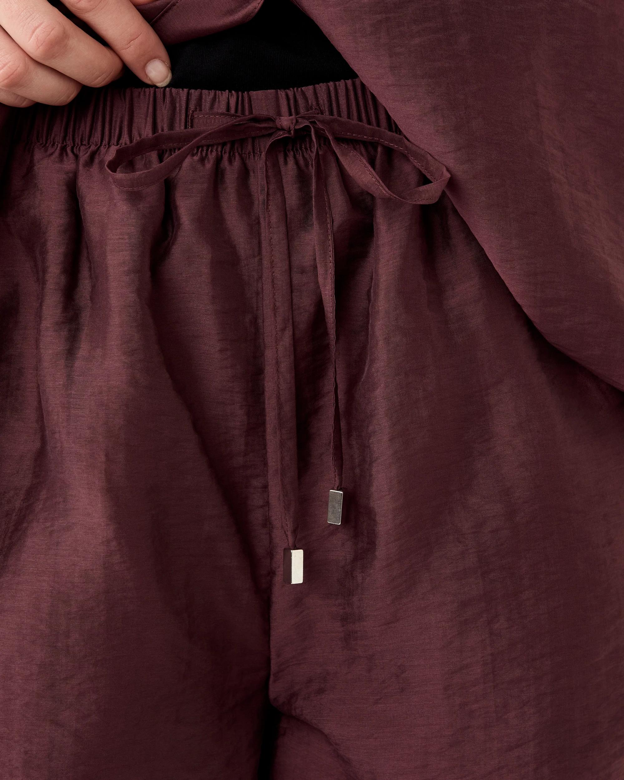 5 Tie Waist Sheer Shorts Cherry, 5 of 8