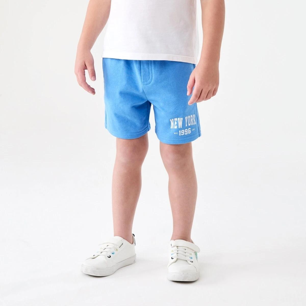 1 Graphic Knit Shorts NEW YORK 1996  BLUE, 1 of 7