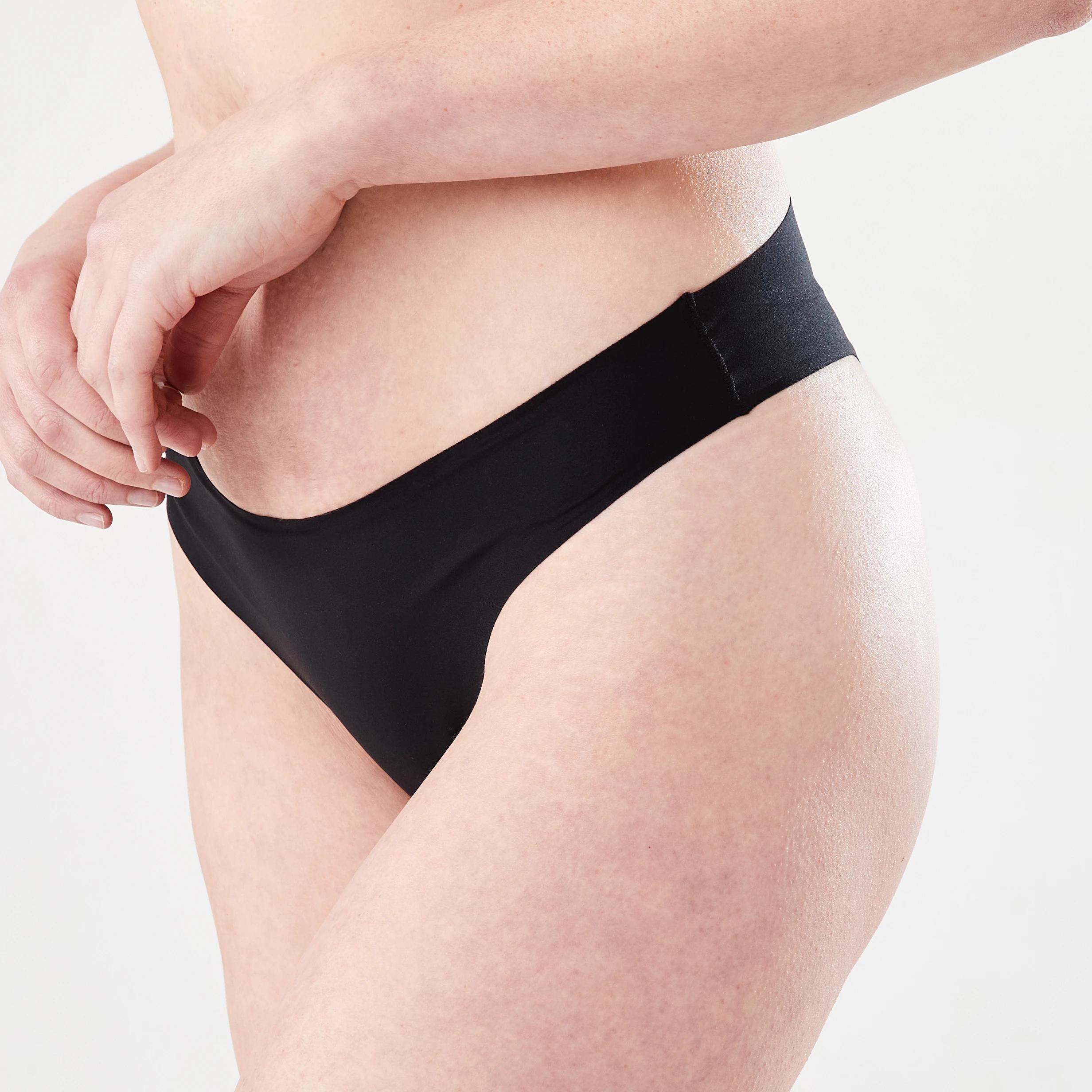 2 3 Pack No Show Cheeky Bikini Briefs Black, 2 of 6