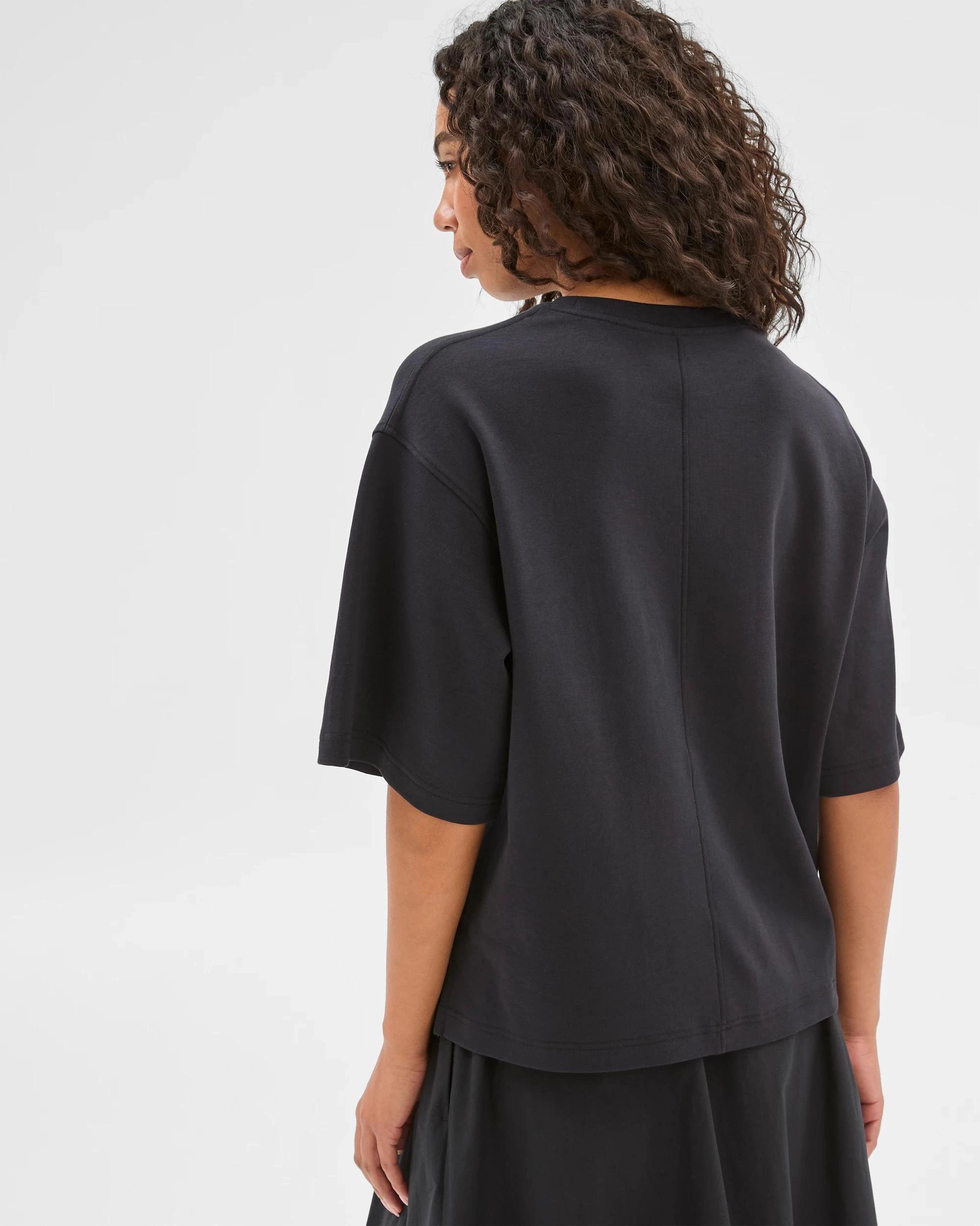 3 Target Australian Cotton Heavyweight Boxy T-Shirt BLACK, 3 of 6