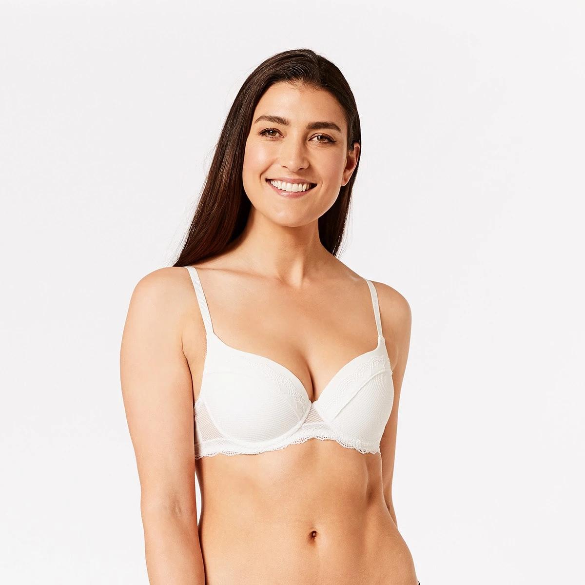 1 Double Push-Up Lace Bra OFF WHITE, 1 of 4