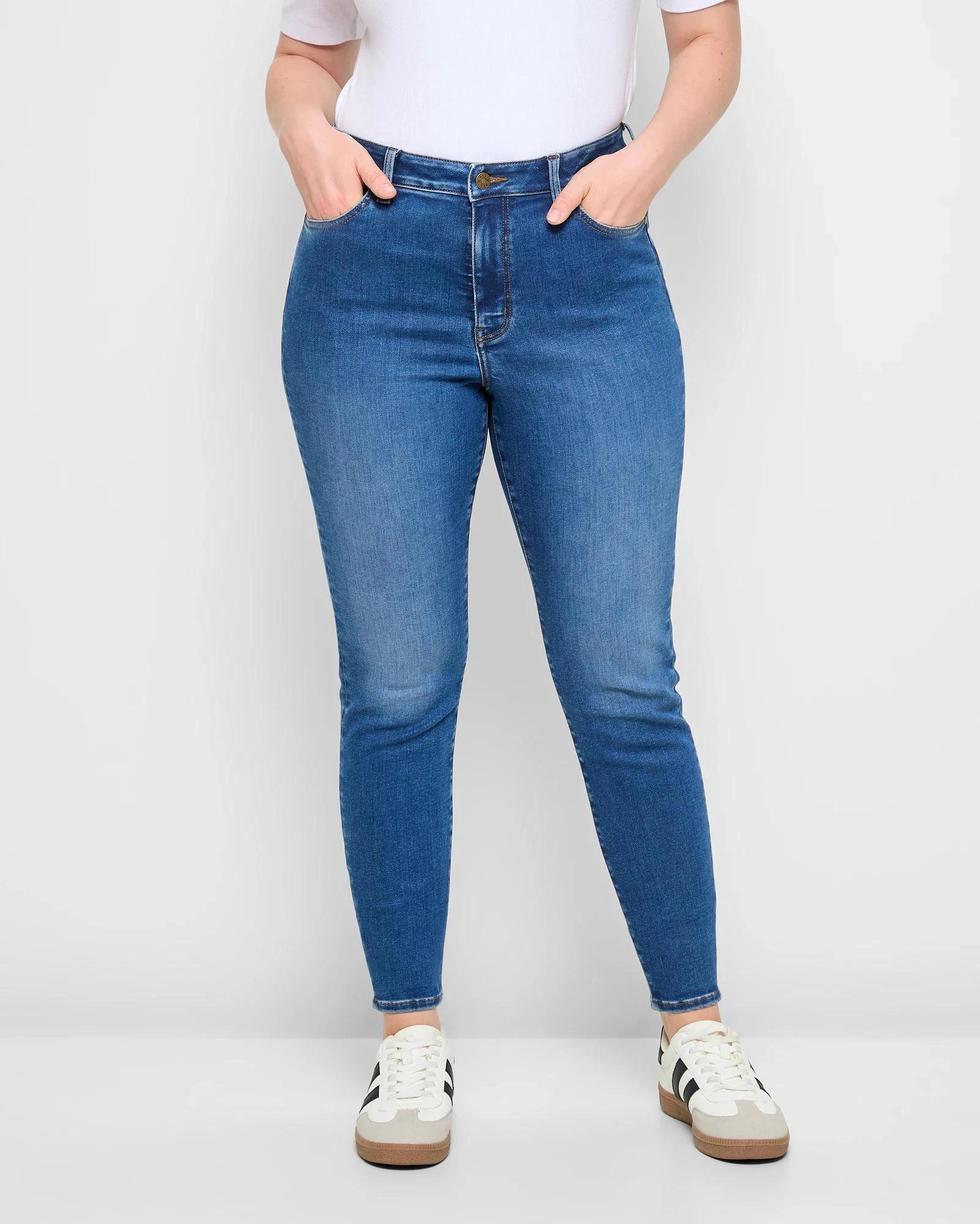 2 Target Denim High Rise Ankle Length Skinny Denim Jeans - Shape Your Body NIAGRA BLUE, 2 of 5