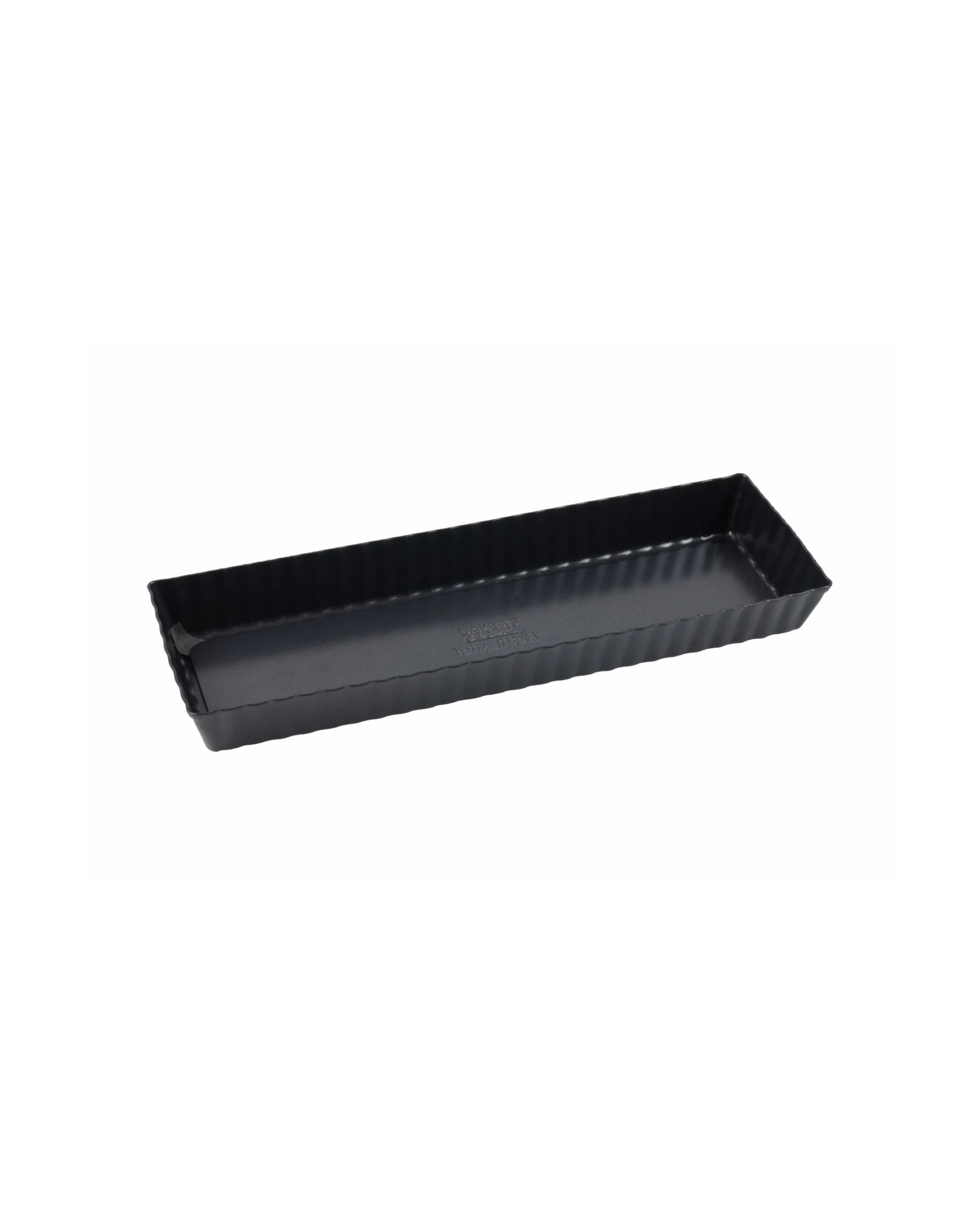 1 Bakers Secret Ultimate Non-Stick Loose Base Rectangular Tart Quiche Pan 35x11cm - Black, 1 of 5