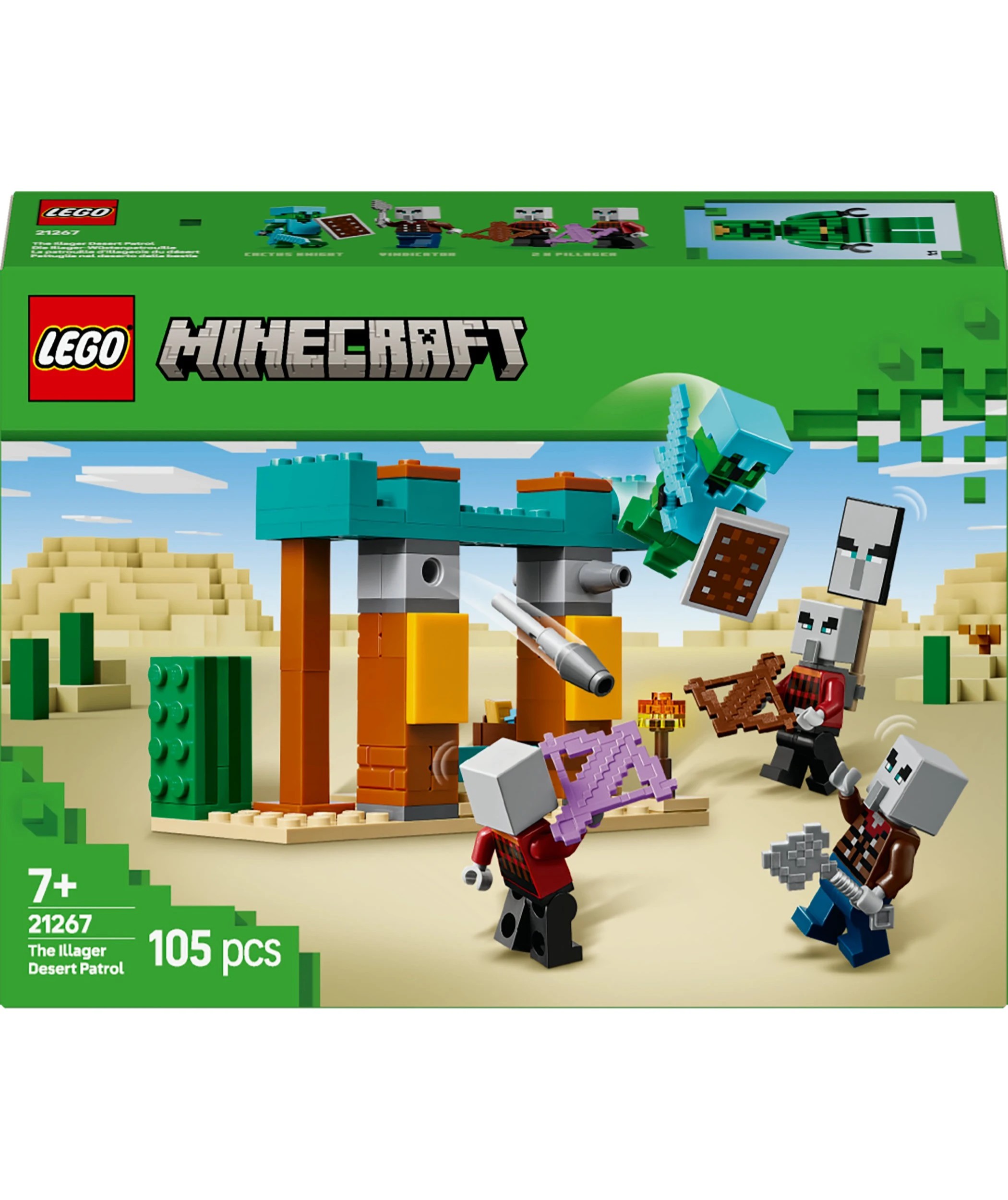 1 LEGO Minecraft The Illager Desert Patrol 21267, 1 of 10