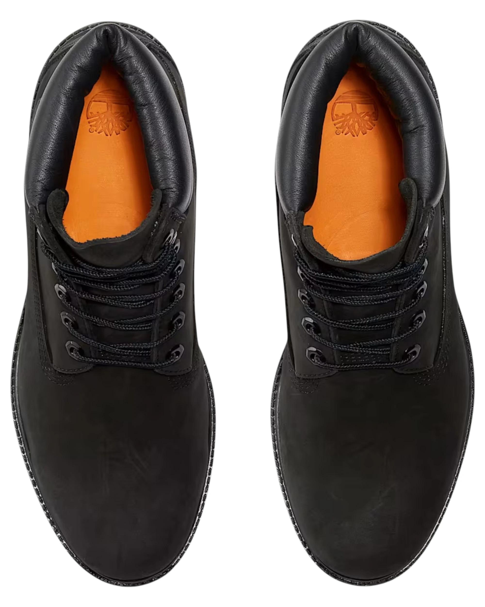 6 Timberland Mens 6-Inch Premium Waterproof Nubuck Wide Boot BLACK, 6 of 7