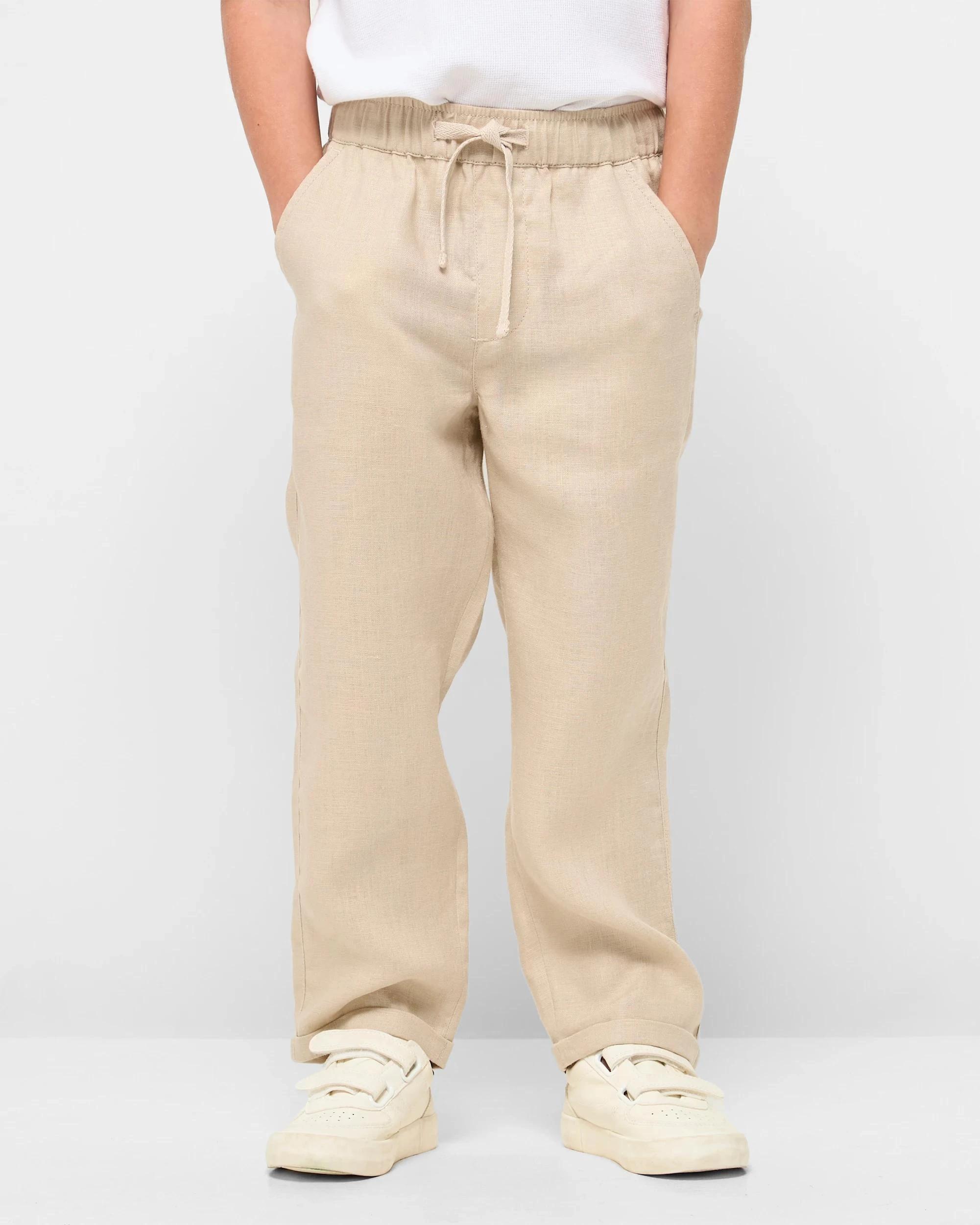 1 Target European Linen Pant CREAM, 1 of 9