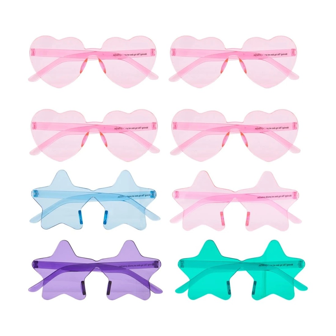 1 4 Piece Novelty Shaped Glasses - Assorted, 1 of 5
