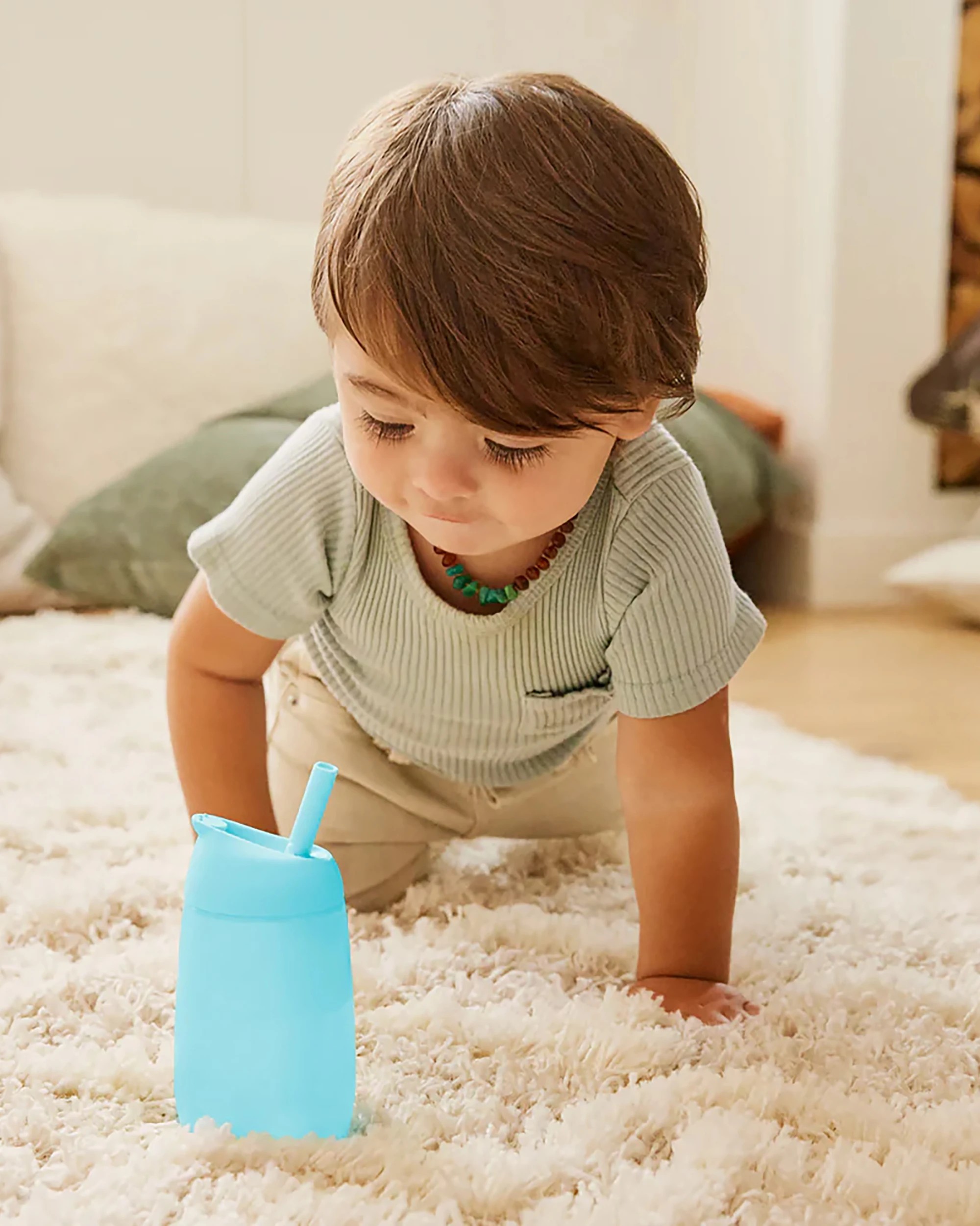 6 Munchkin 10oz Simple Clean Straw Cup - Blue, 6 of 6
