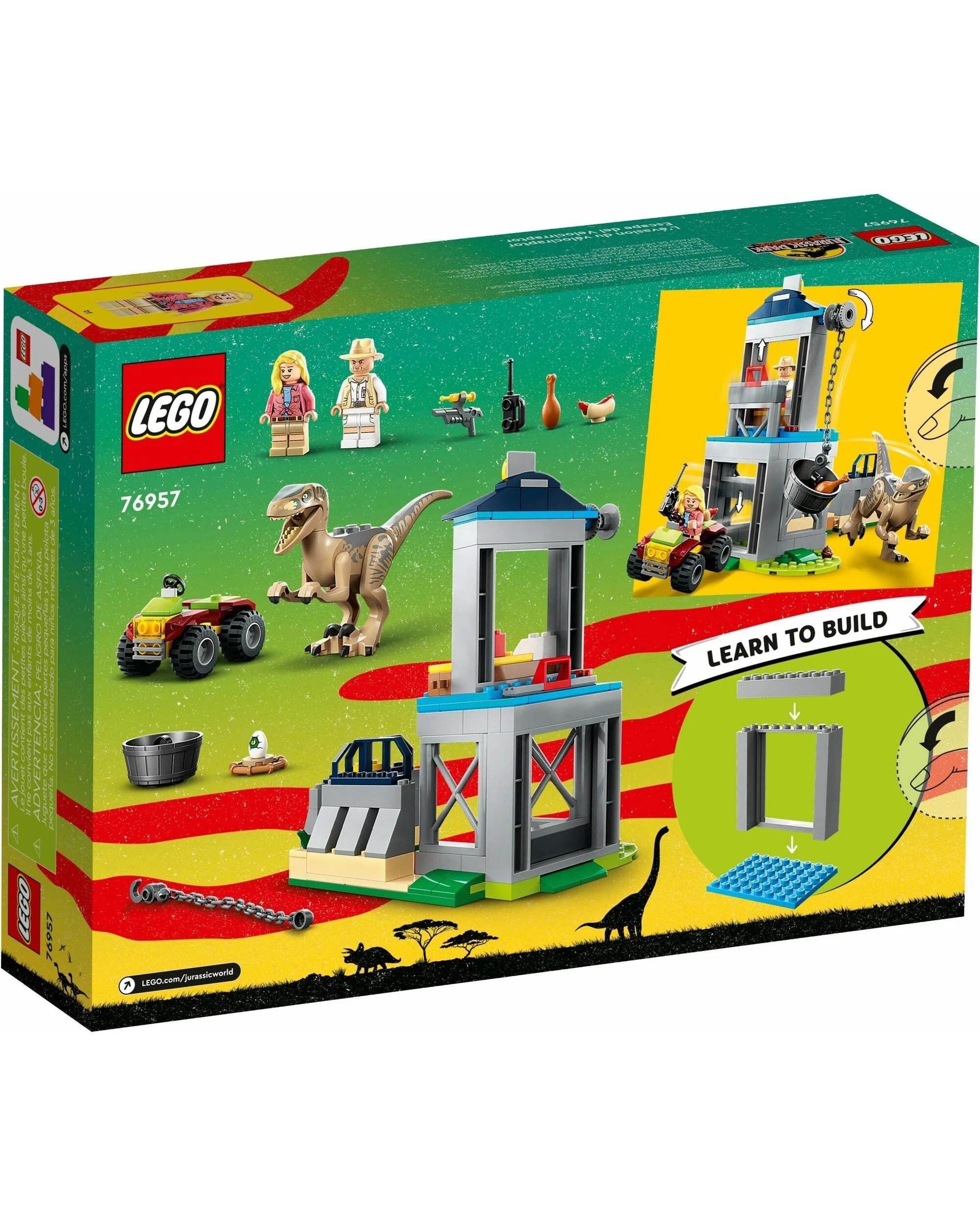 5 LEGO 76957 Velociraptor Escape Jurassic World, 5 of 5