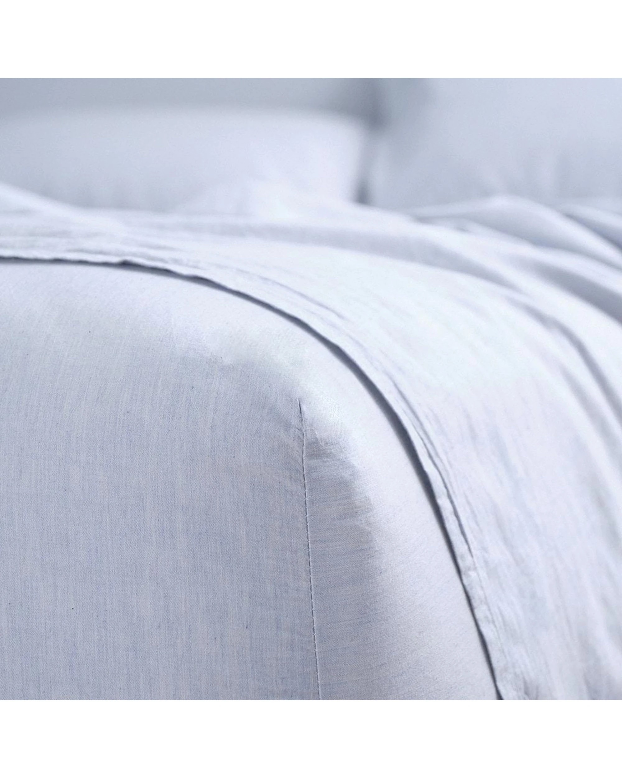 1 Canningvale Vintage Softwash 100 Percent Cotton Sheet Set - Double Bed - Blue, 1 of 1