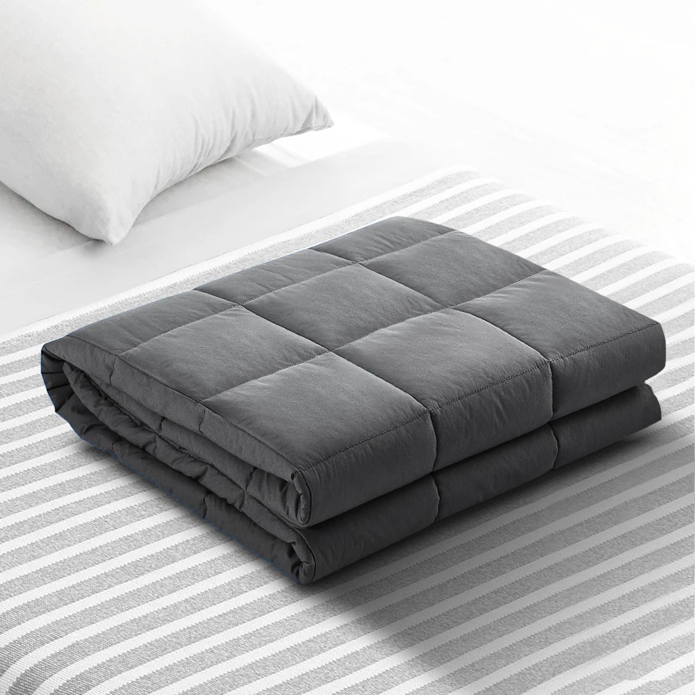 1 Giselle Weighted Blanket 9KG - Grey, 1 of 8