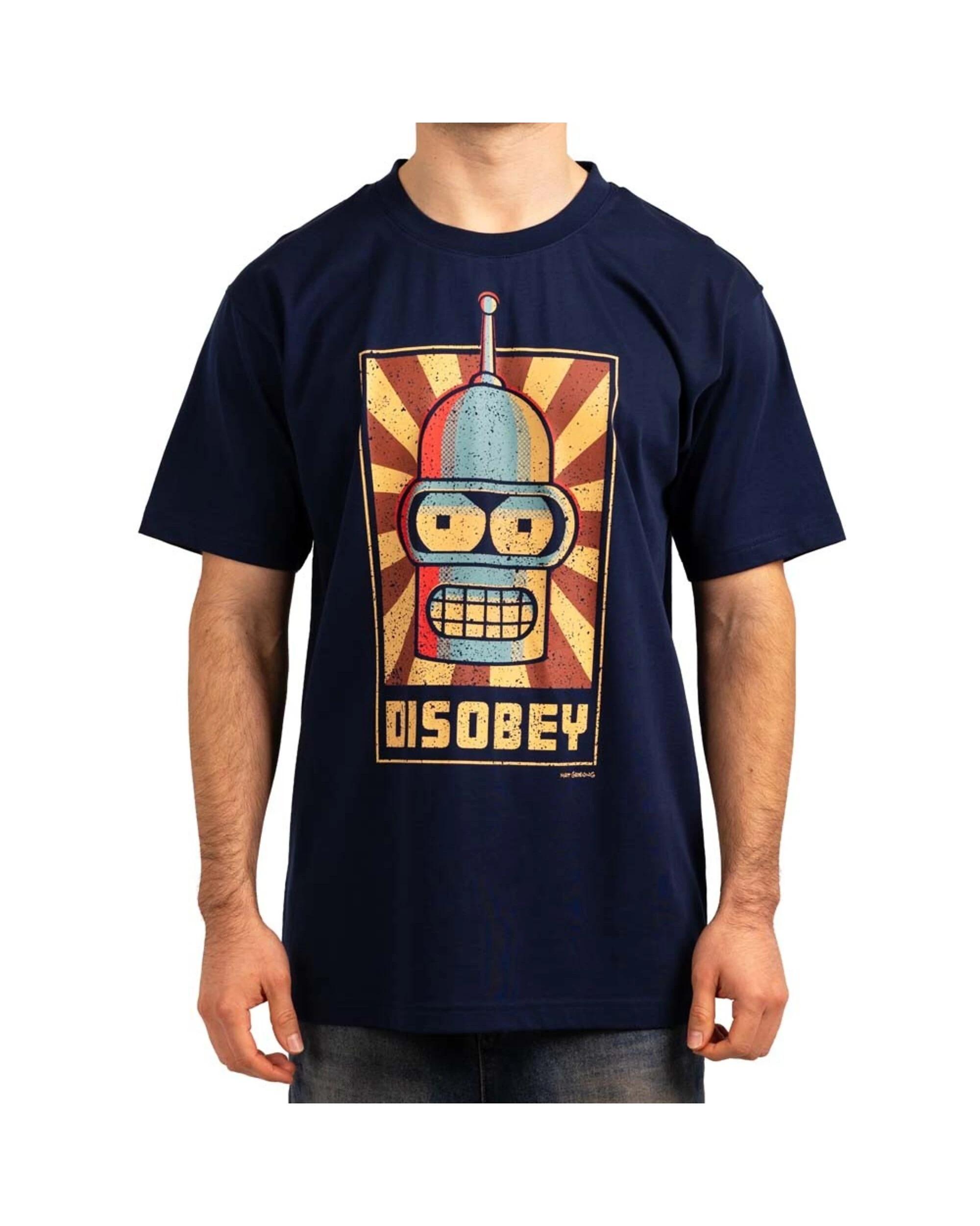 1 Futurama - Disobey T-Shirt NAVY, 1 of 3