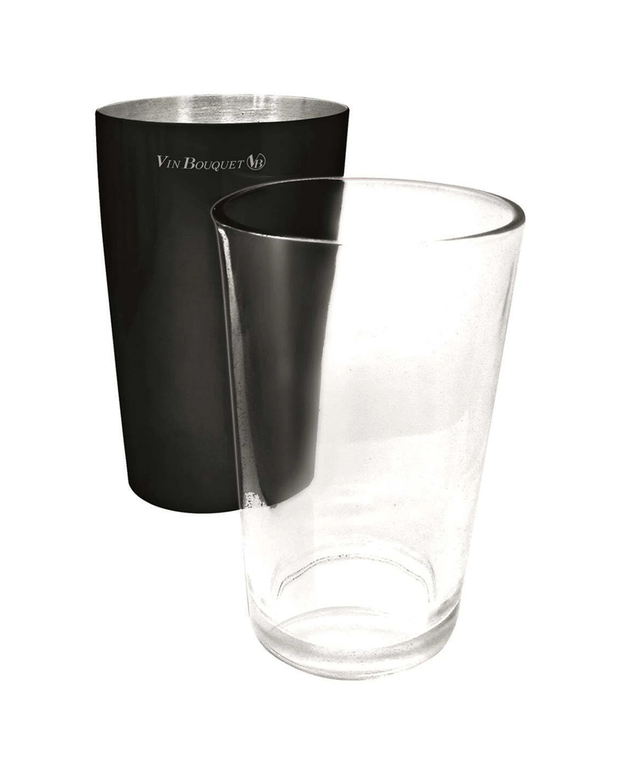 1 Vin Bouquet 2PC Stainless Steel Boston Cocktail Shaker Set Durable Design - Silver, 1 of 1