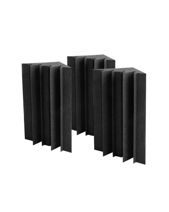 Alpha Acoustic Foam 40pcs Corner Bass Trap Sound Absorption Proofing Treatment - Black