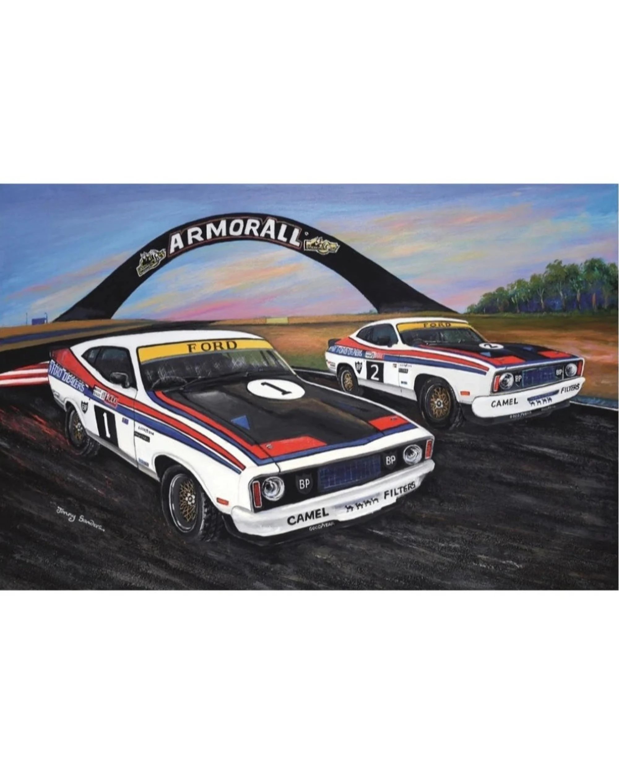 2 Blue Opal Jenny Sanders Two Winning Fords 1000pc Jigsaw Puzzle, 2 of 2