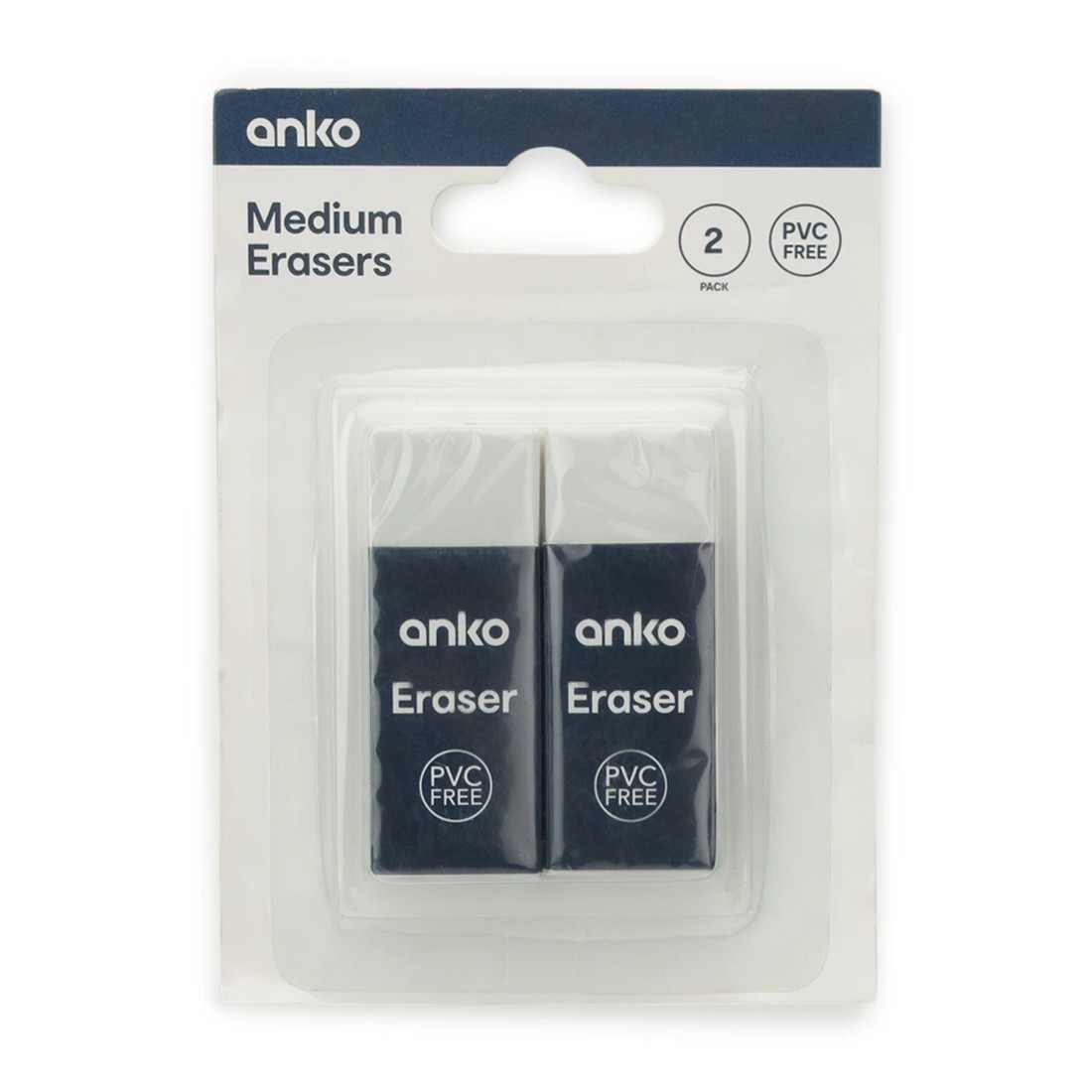 1 2 Pack Medium Erasers, 1 of 4