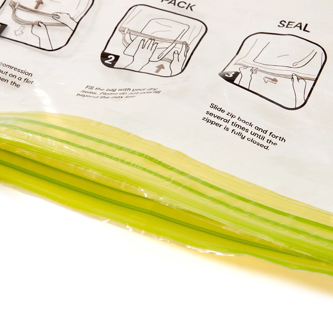 8 Travel Compression Storage Bags - Clear, 8 of 10