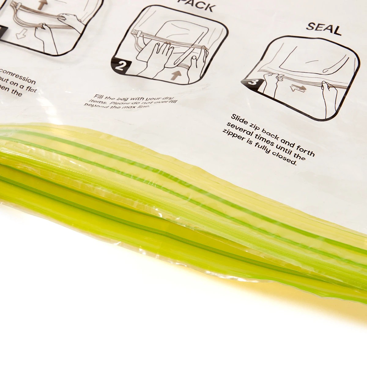 8 Travel Compression Storage Bags - Clear, 8 of 10