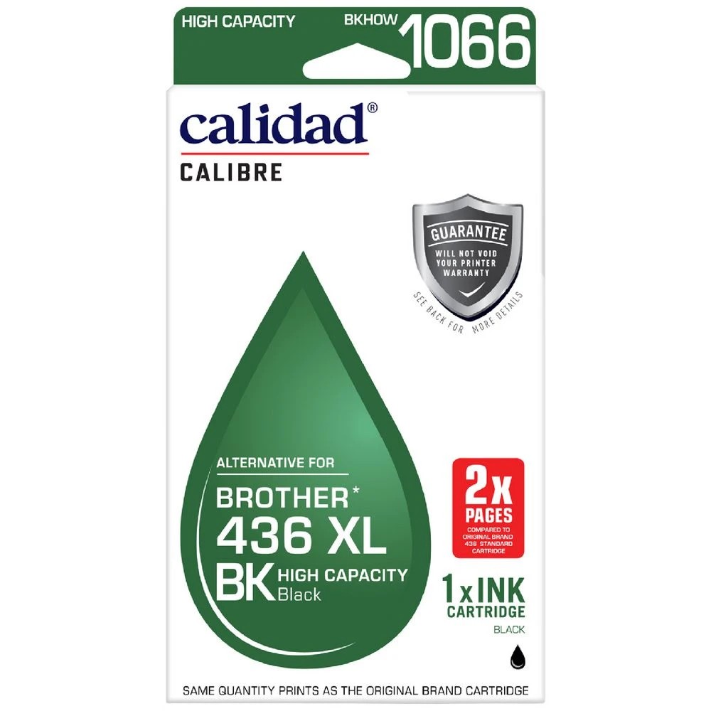 1 Calidad Brother LC436XL Ink Cartridge Black, 1 of 7