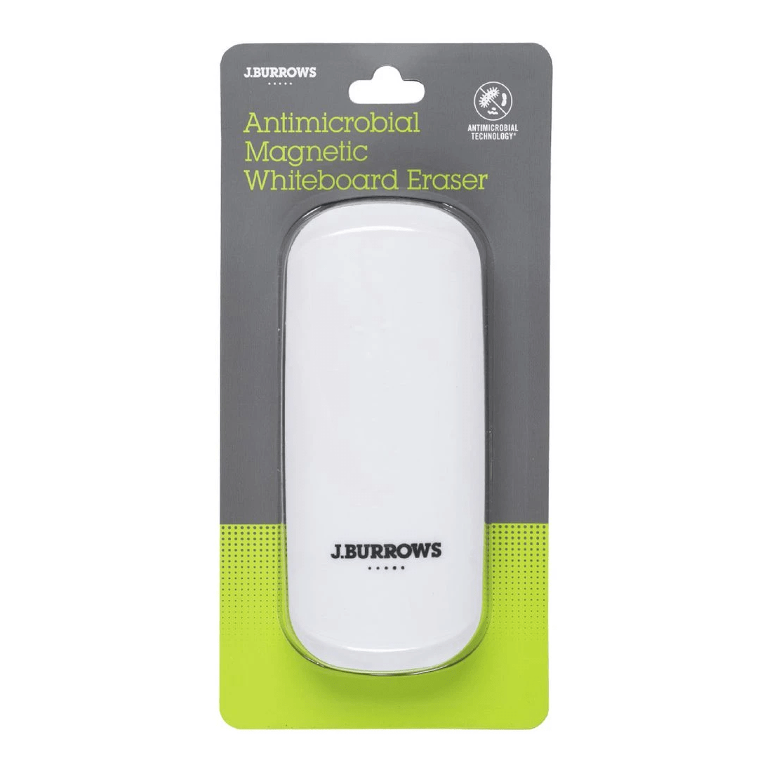 1 J.Burrows Antimicrobial Whiteboard Eraser, 1 of 4