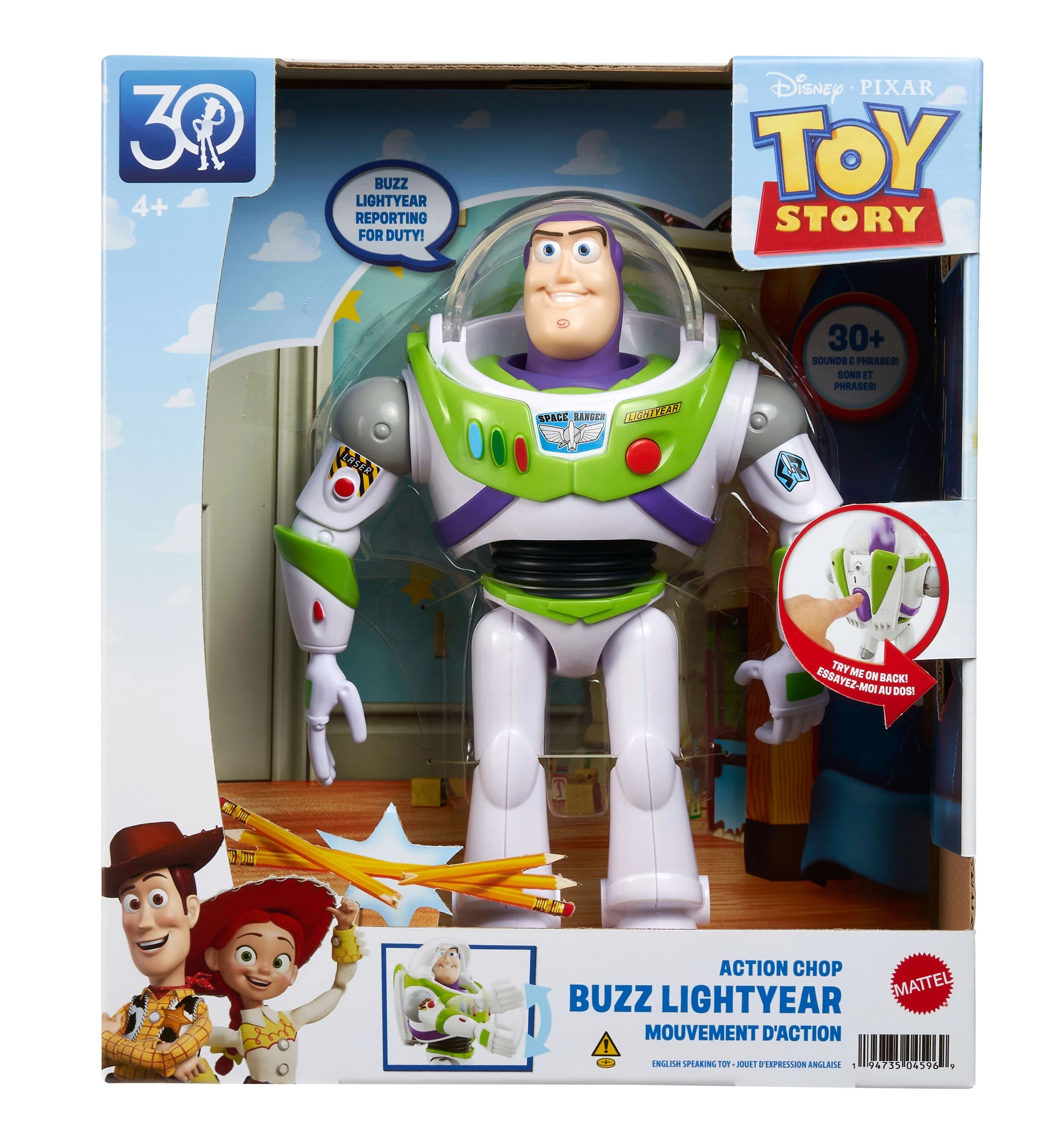 1 Disney Pixar Toy Story Action Chop Buzz Lightyear Figure, 1 of 6