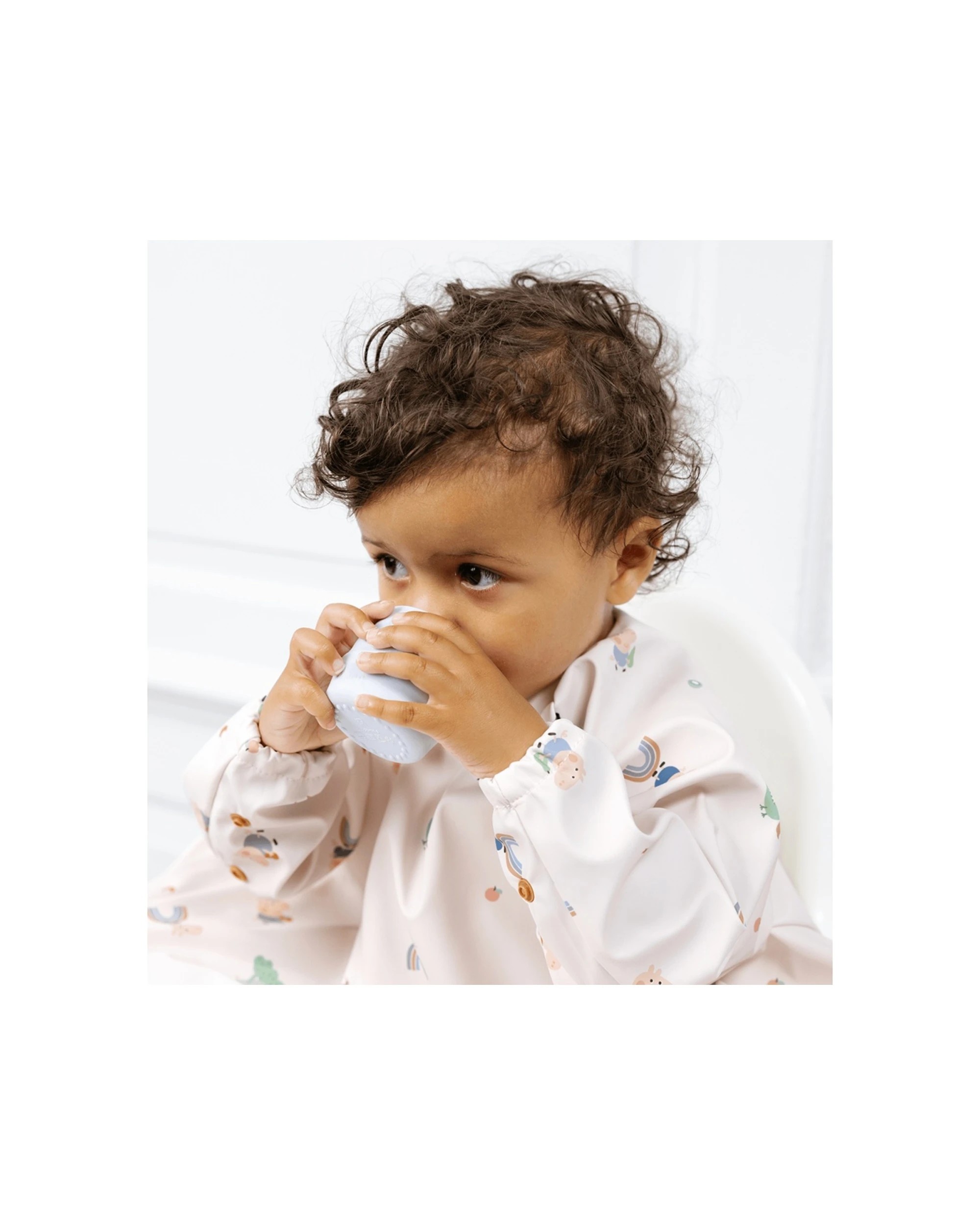 4 Bibado 2pc Sippit Cup Baby Training Drinking Cups Silicone 35ml Mist - Blue, 4 of 4