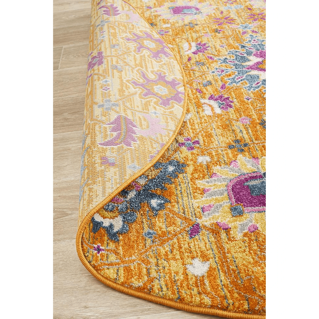 7 Rug Culture Babylon 210cm Round Rug — Rust Polypropylene, Power-Loomed (Made in Turkey) - Red, 7 of 7