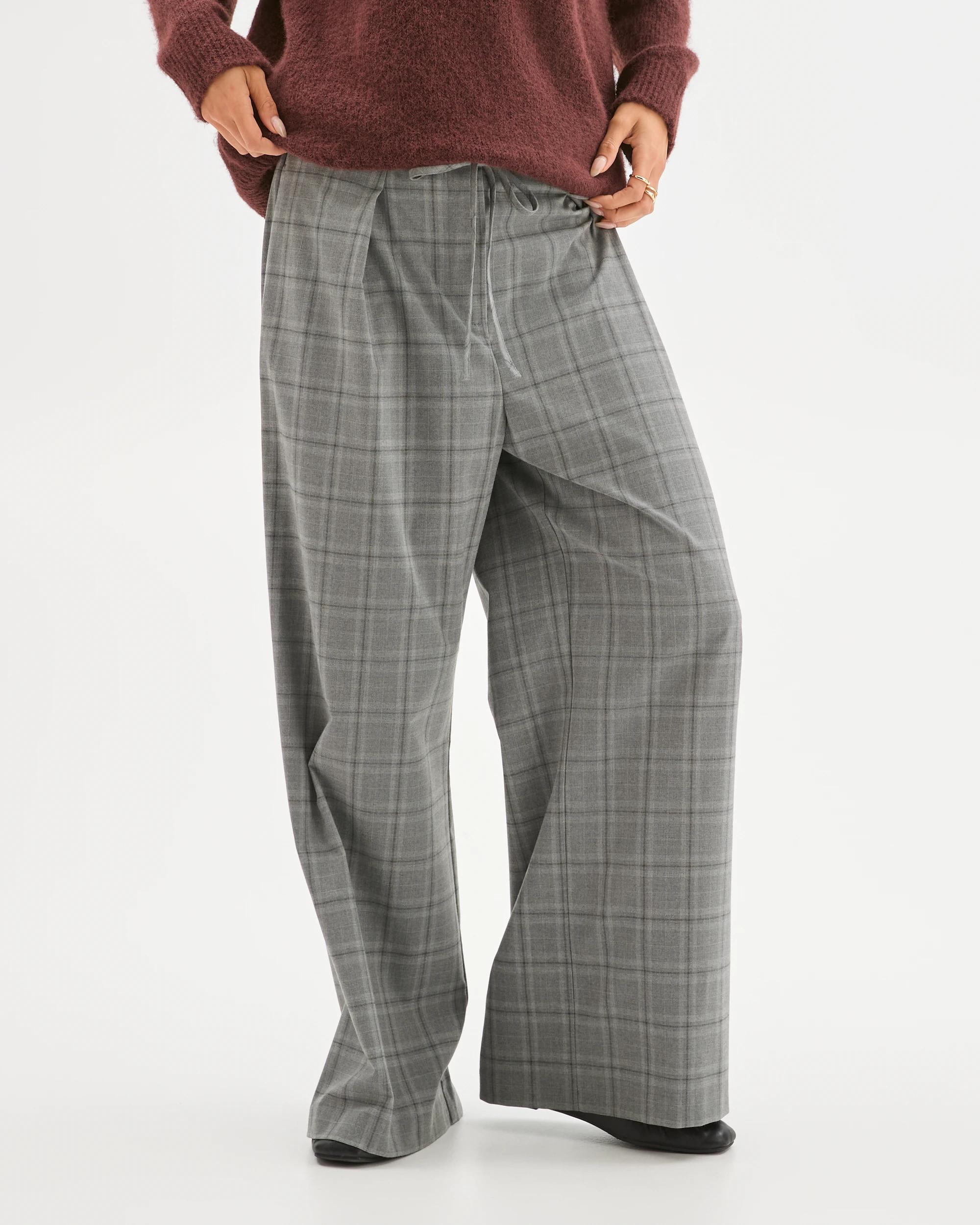 3 Lily Loves Tailored Pants GREY CHECK, 3 of 7