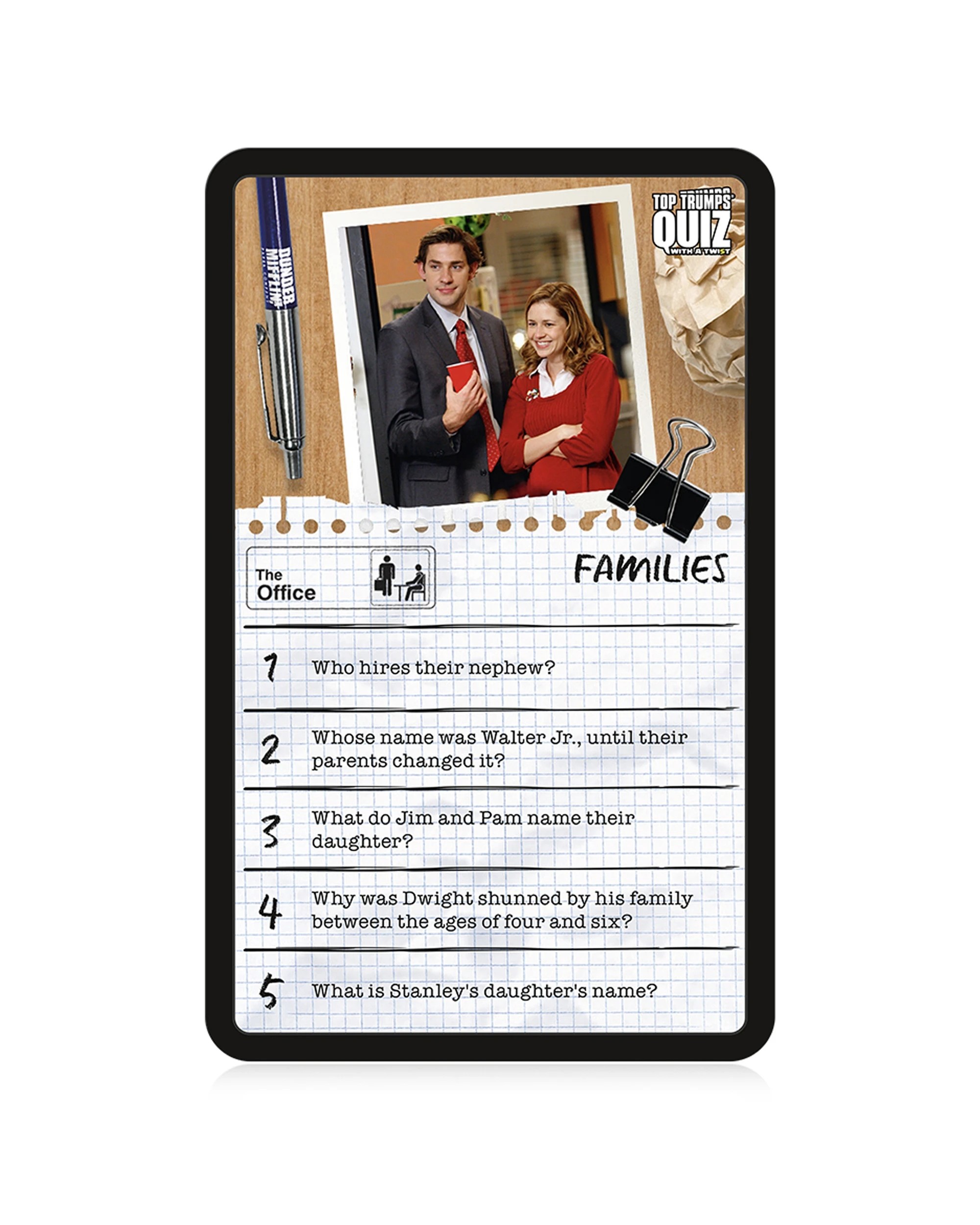 3 Top Trumps The Office 12x11cm Quiz Card Game - Multi, 3 of 4