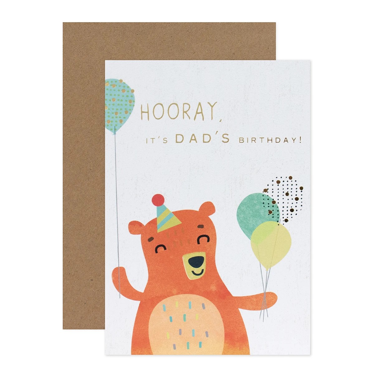 1 Connections from Hallmark Birthday Card - Bear with Balloons, 1 of 3