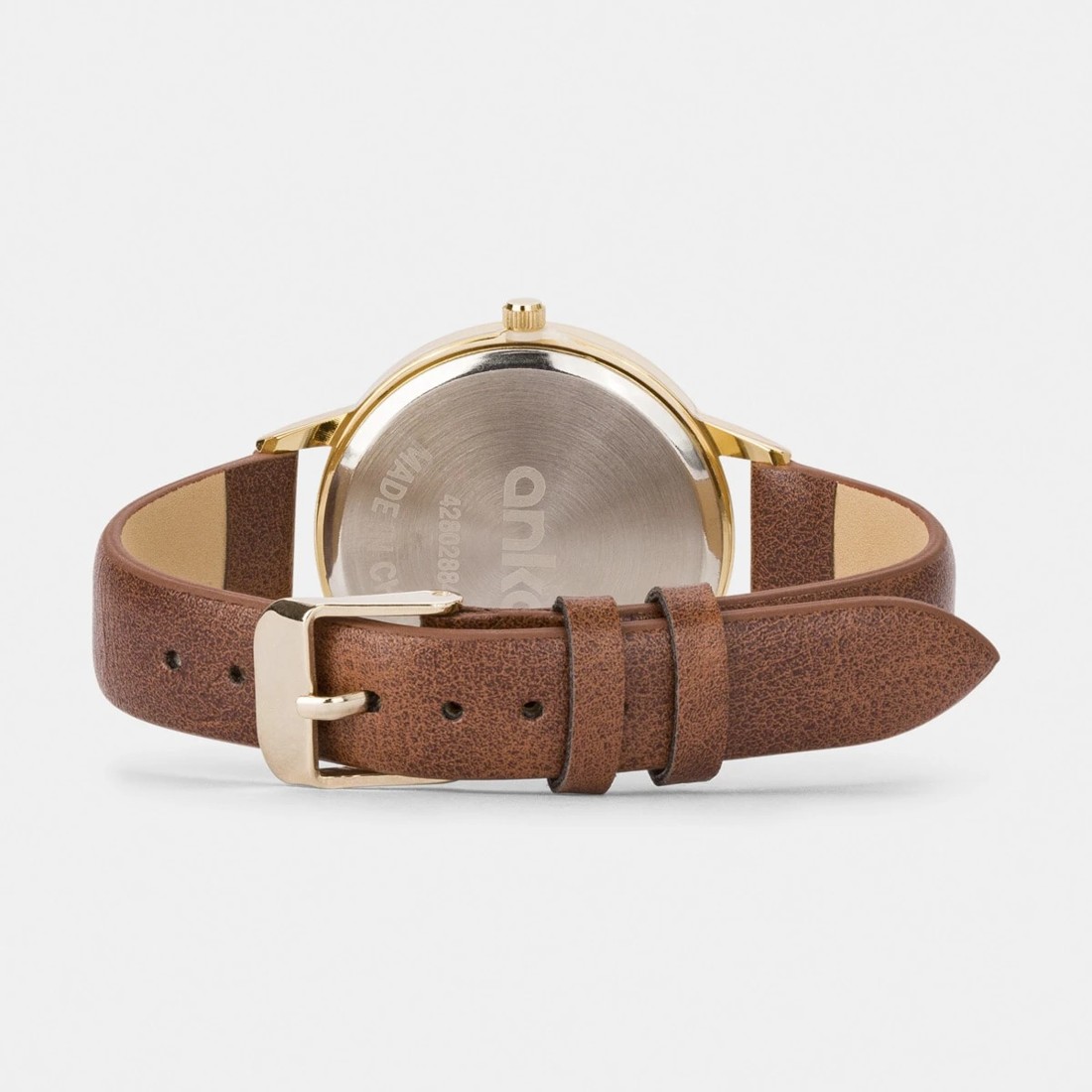 2 Skinny Watch - Brown & Gold Look, 2 of 6