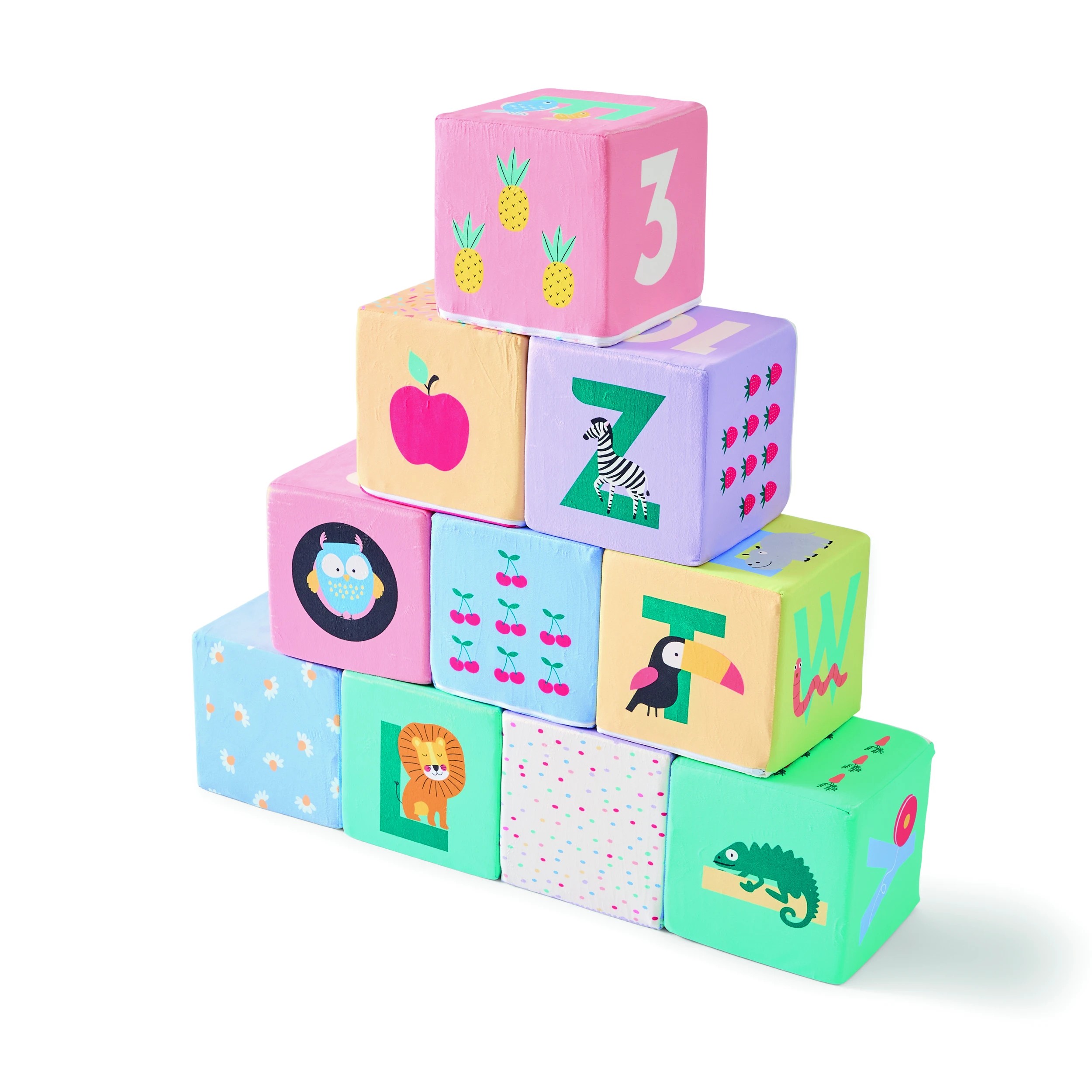 5 10 Pack Soft Play Print Cubes, 5 of 9