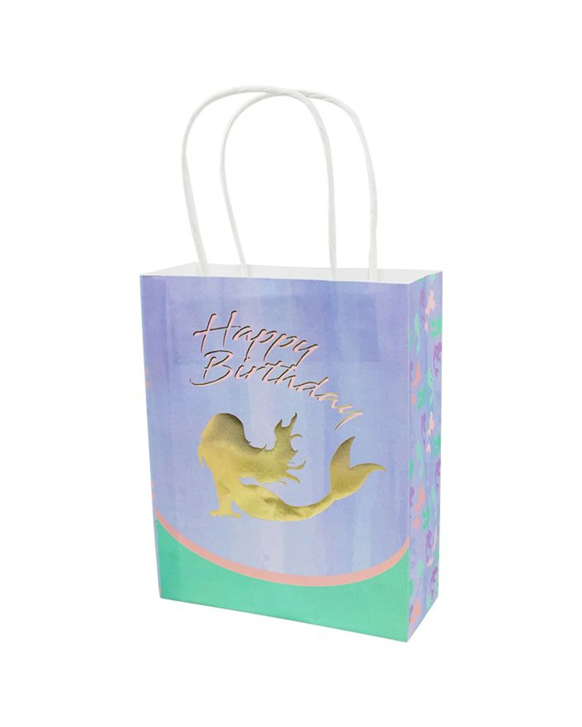 1 Partyrama Mermaid Dream Paper Gift Bags Pack of 8, 1 of 2