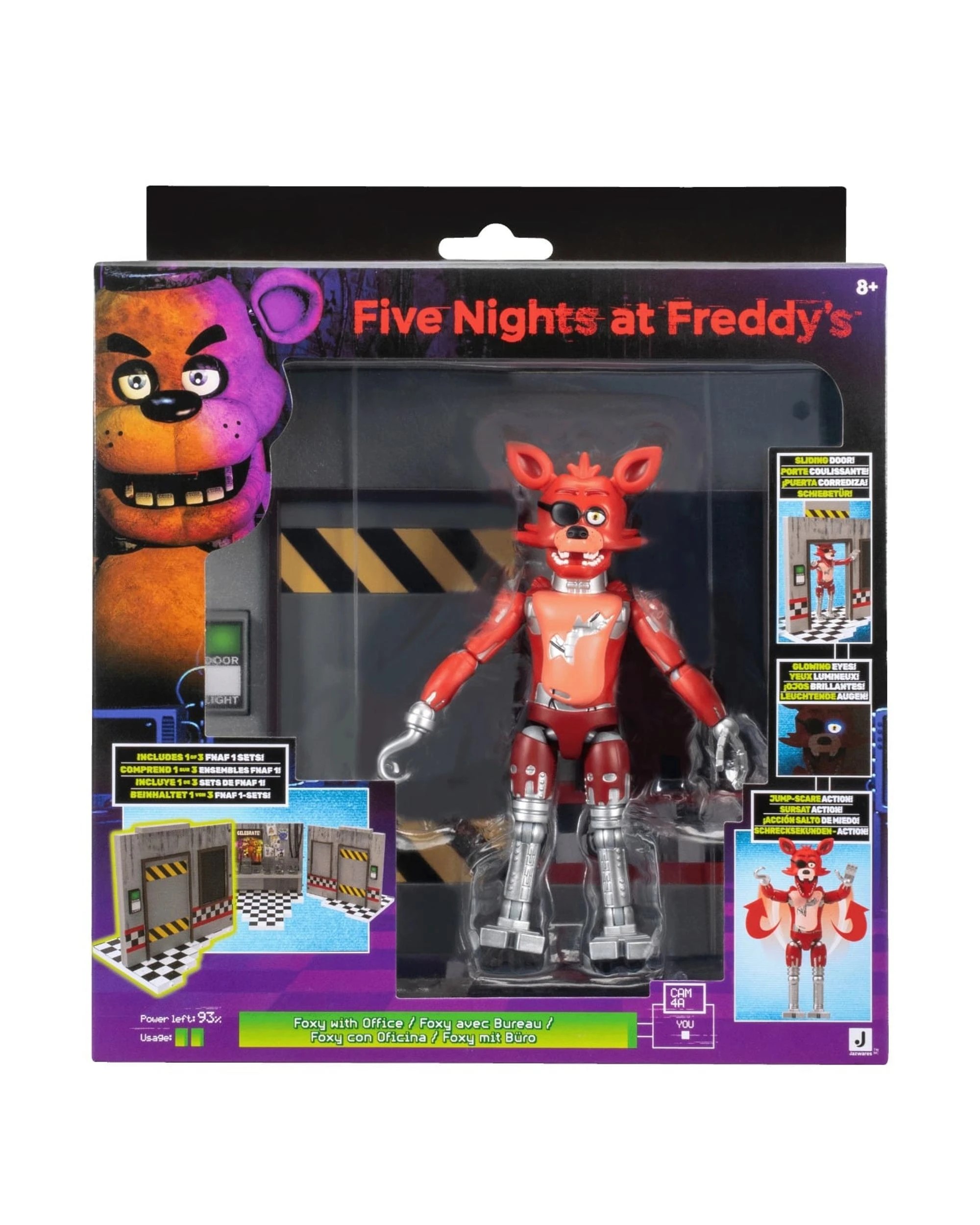 1 Five Night's At Freddy's Classic Foxy with Office 5 inch Figure Set, 1 of 5