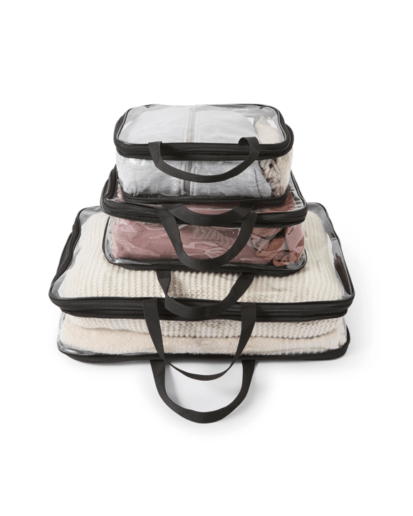 3 Piece Clear Compression Packing Cube