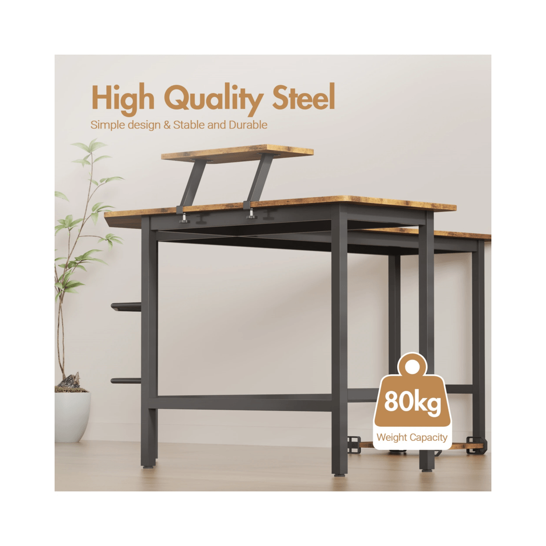 3 Advwin L-shaped Corner Desk With Laptop Stand Workstation Home Work Computer Desk Office Table, 3 of 9