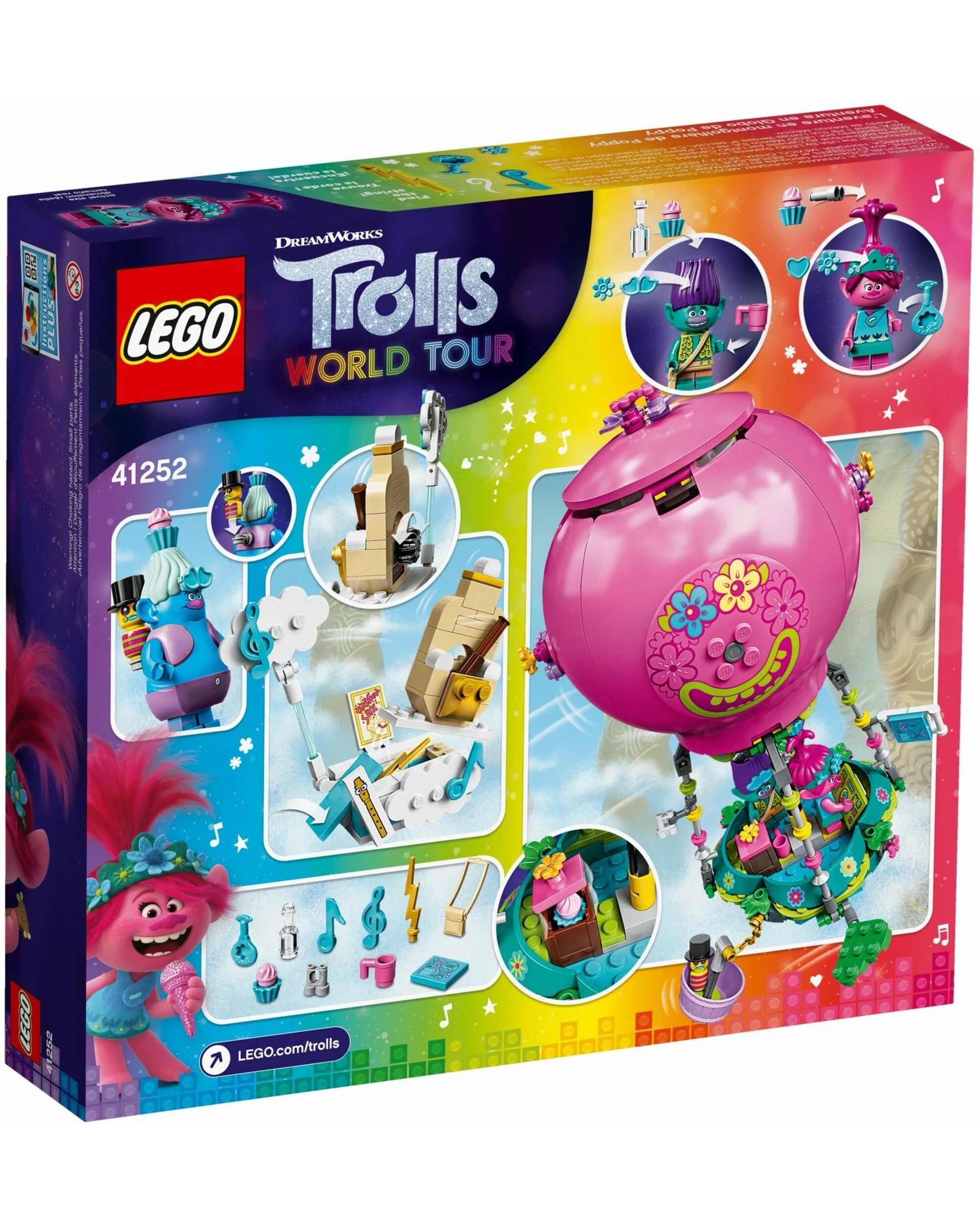 5 LEGO 41252 Trolls Poppy's Hot Air Balloon Adventure Toy, 5 of 5