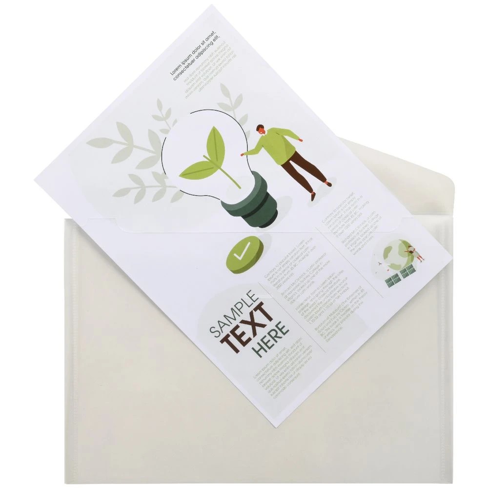 3 J.Burrows A4 Document Wallet Compact Clear 4 Pack, 3 of 3