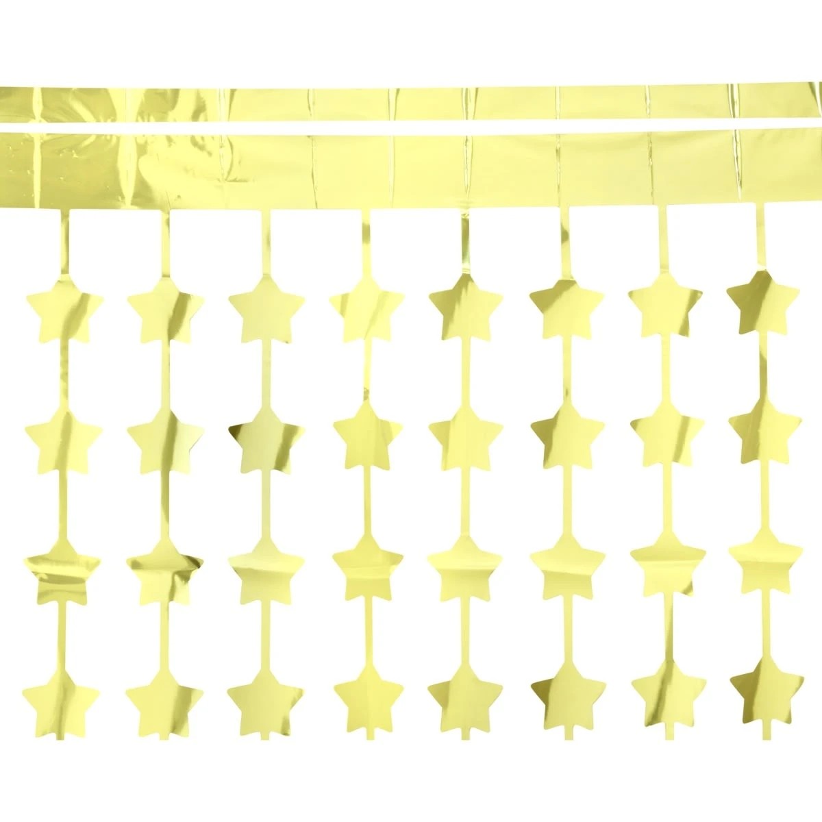 3 Gold Look Star Foil Curtain, 3 of 4