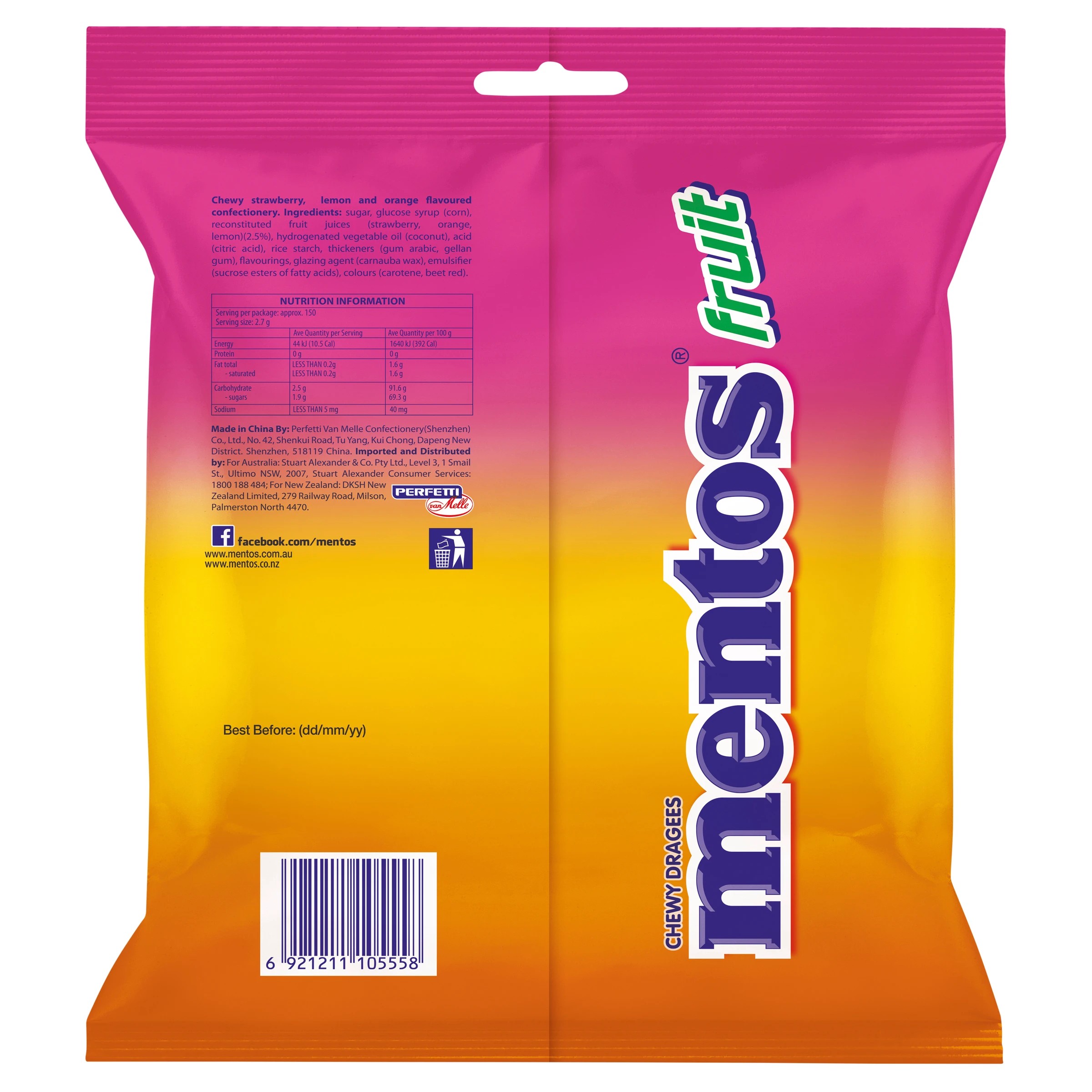 4 Mentos Fruit Bag 405g, 4 of 4