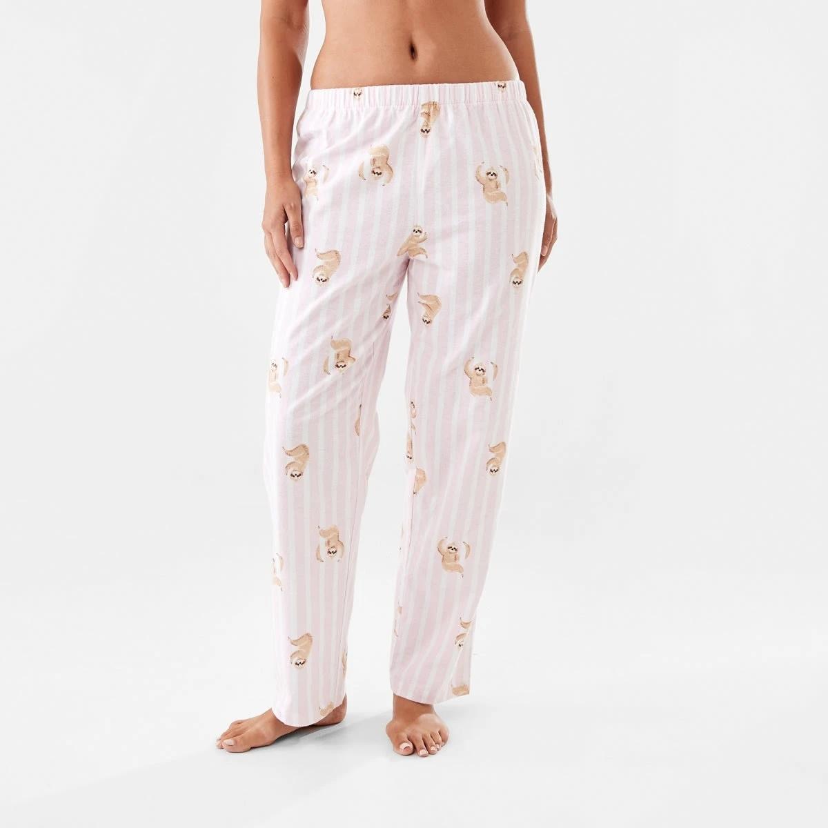 1 Printed Flannel Pants Stp Sloth, 1 of 5