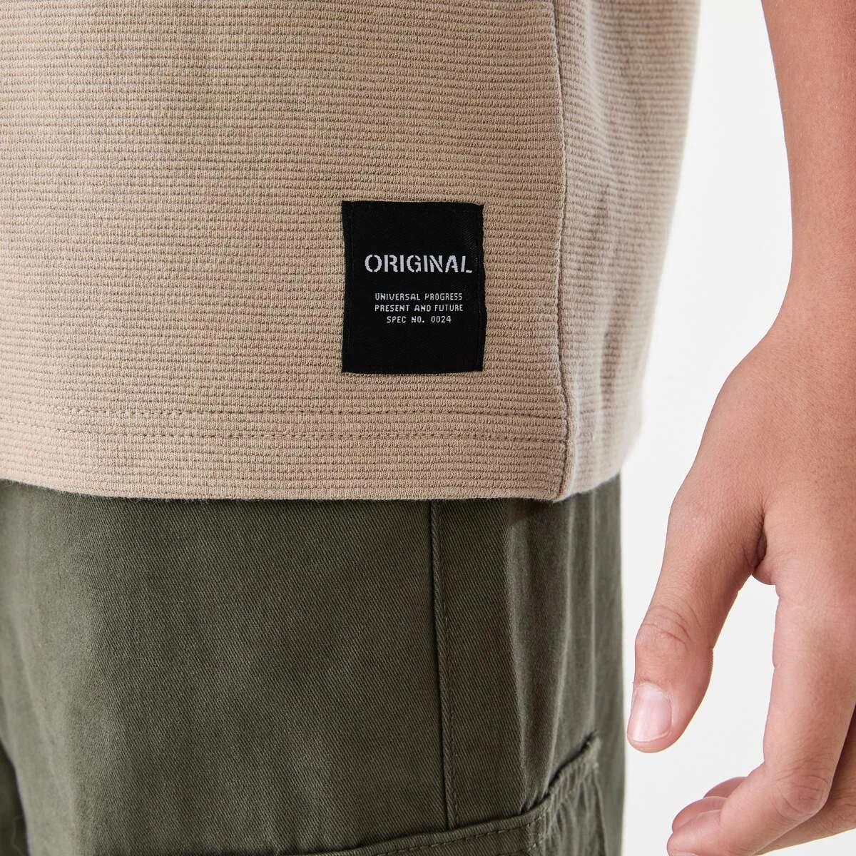 5 Short Sleeve Oversized Textured T-shirt SAVANNAH, 5 of 7