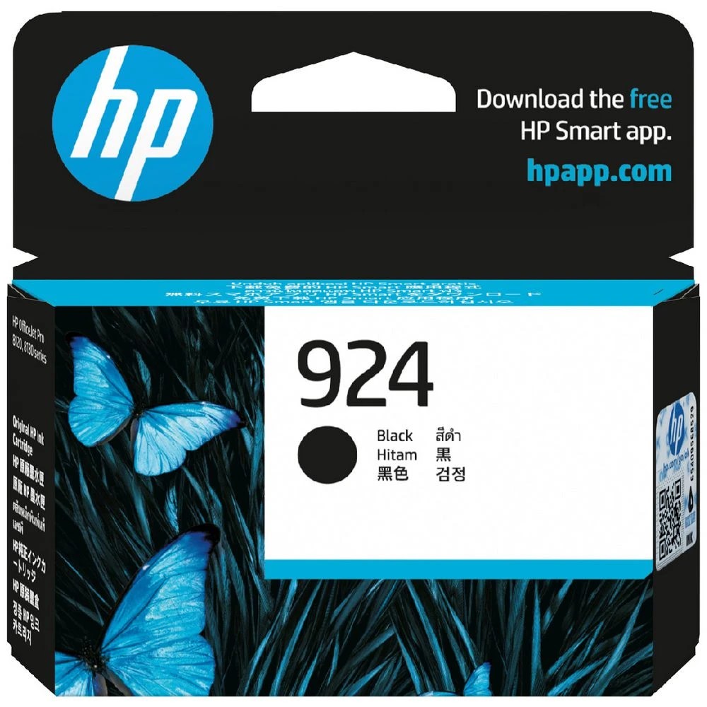 1 HP 924 Original Ink Cartridge Black, 1 of 6
