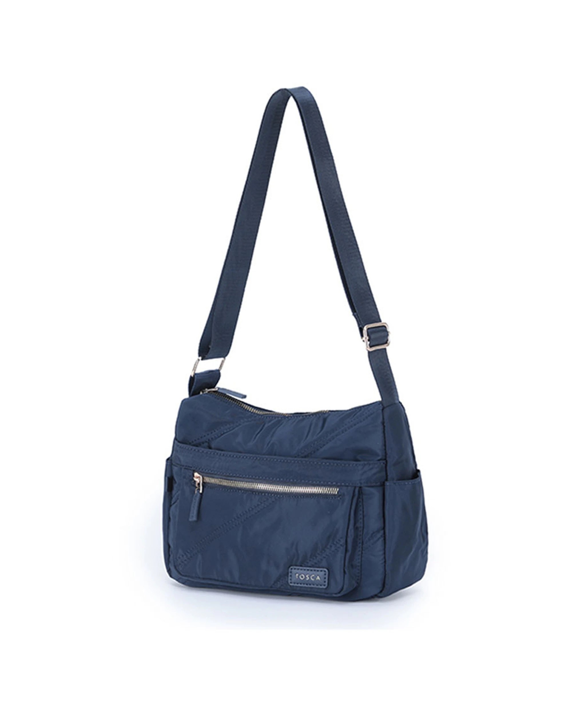 1 Tosca Vegan Shoulder Minimalist Crossbody Handbag - Blue, 1 of 3