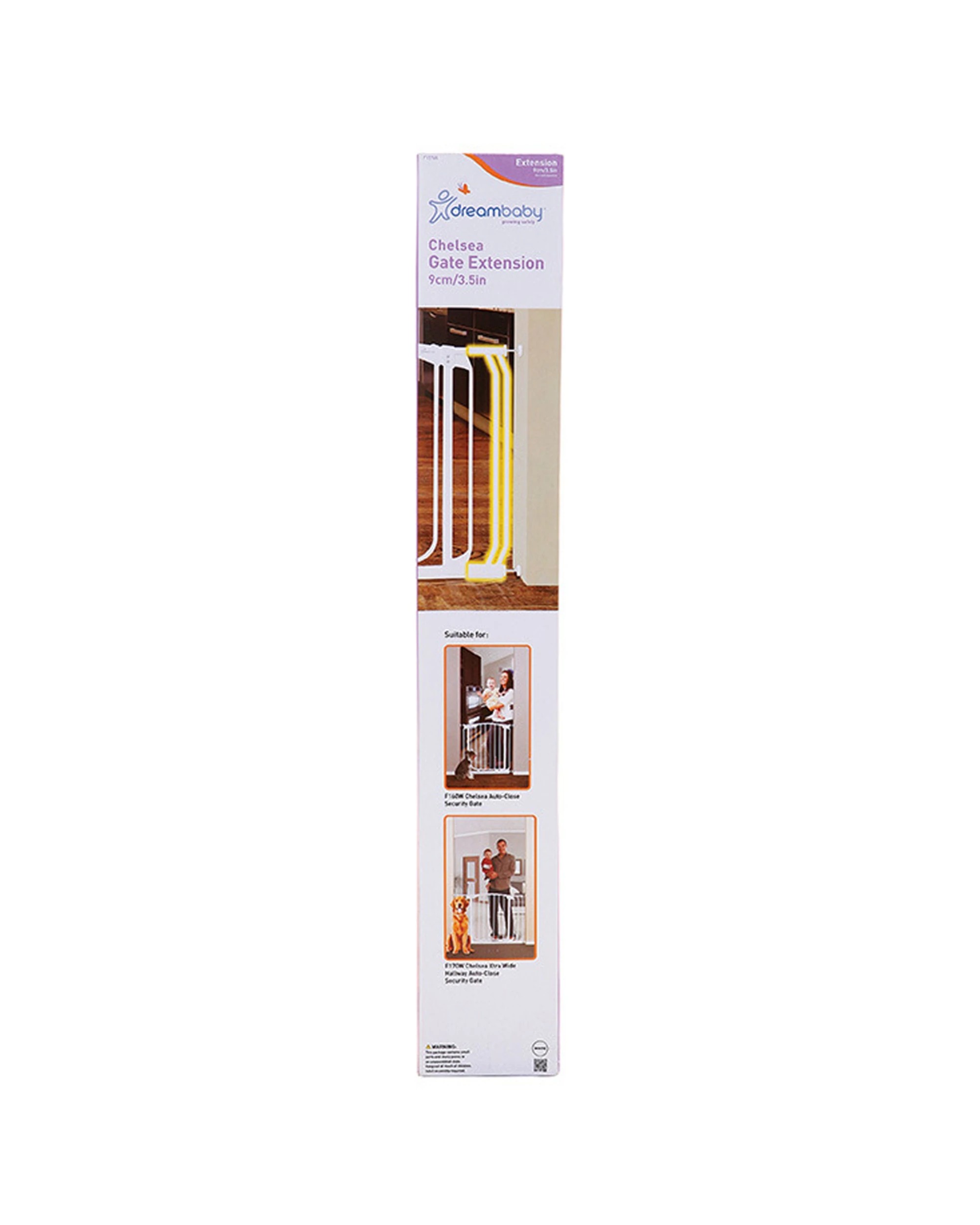 2 Dreambaby 9cm Chelsea Extension For Baby Safety Gate Protection Barrier
 - White, 2 of 3