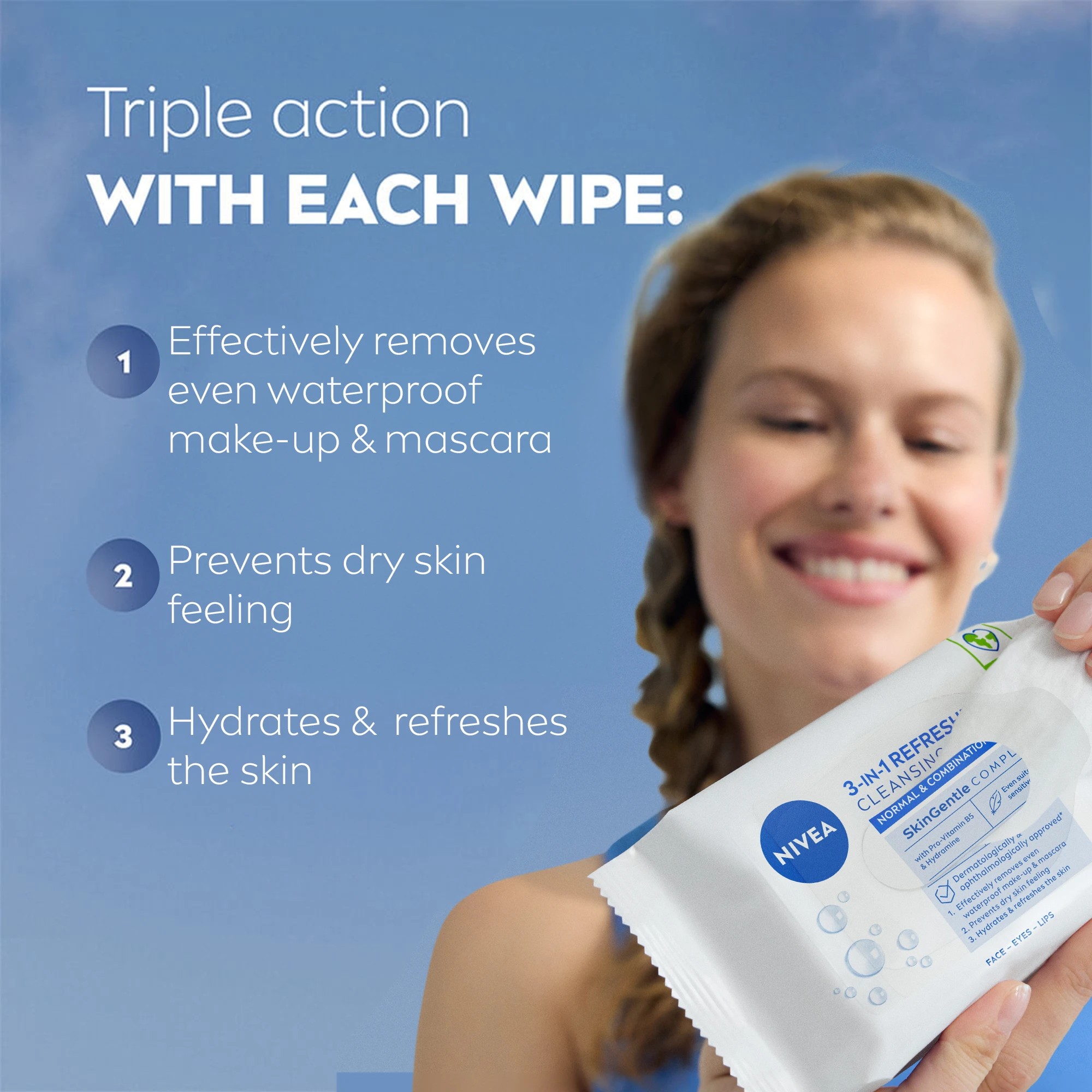 7 Nivea 7 Pack 3-in-1 Refreshing Cleansing Wipes - Pro Vitamin B5 and Hydramine, 7 of 10