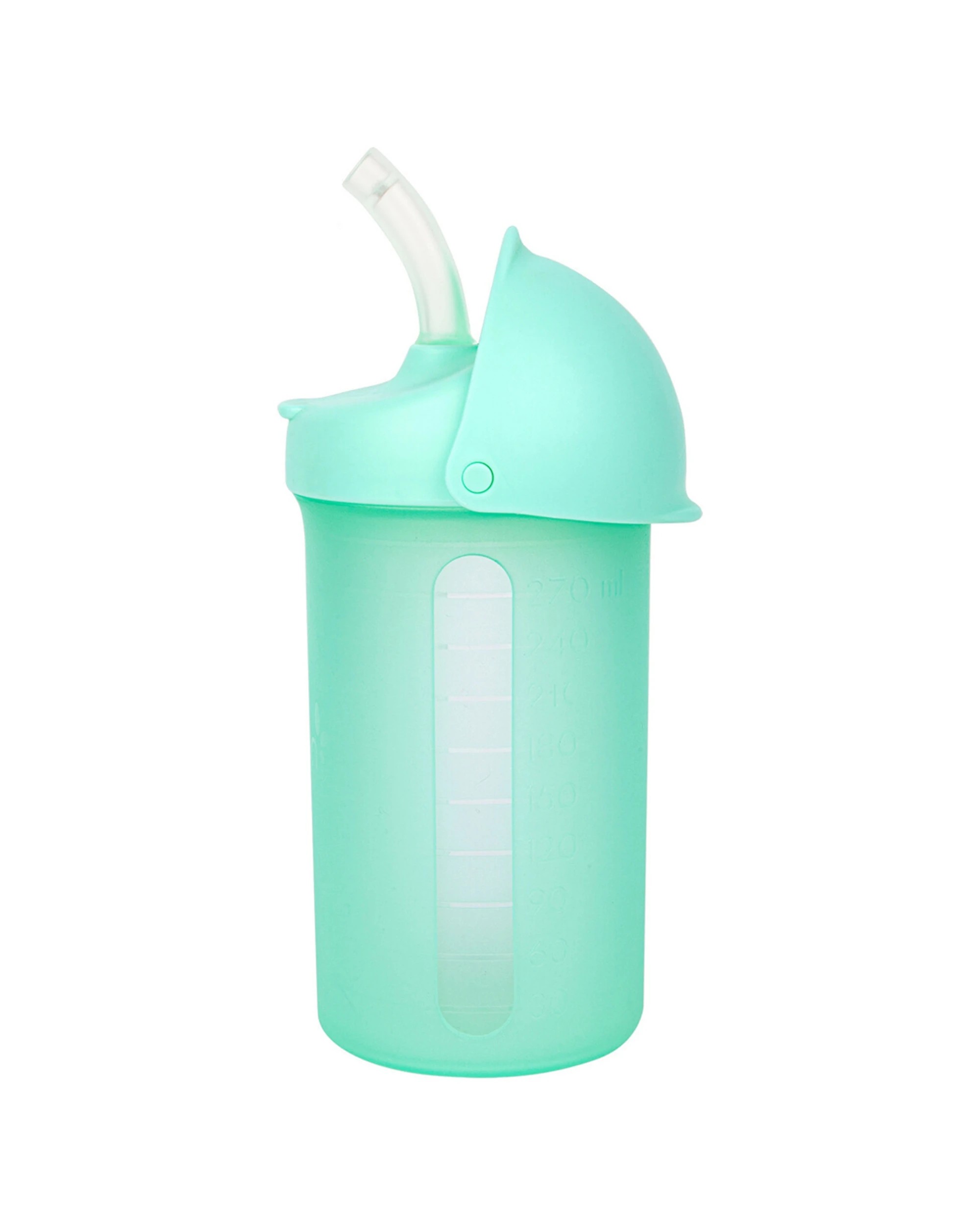 1 Boon Swig Water Sippy Bottle With Silicone Straw Mint 270ml - Green, 1 of 5